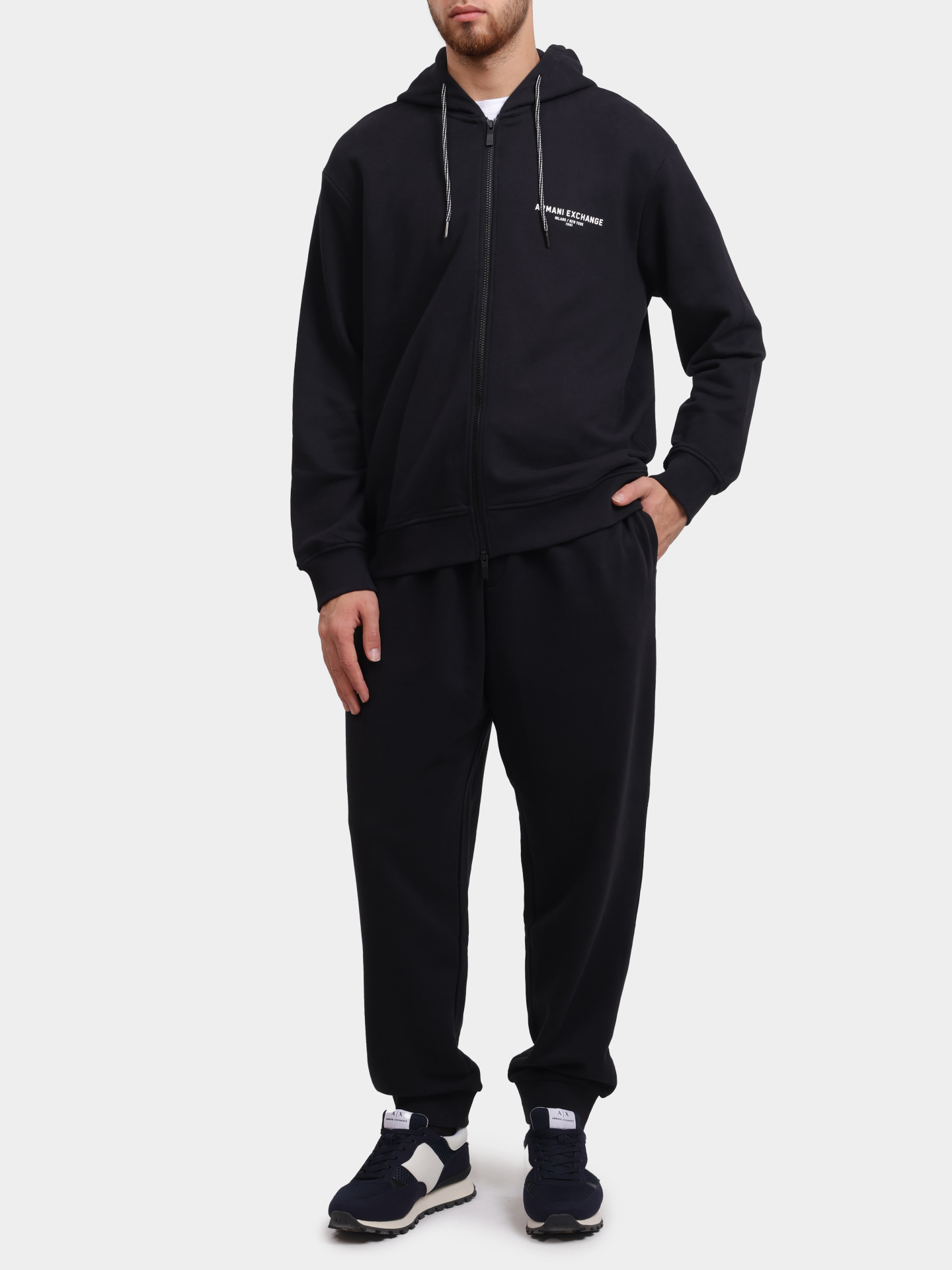 Мастерка Armani Exchange XM000223 AF12656 UB101 хлопковая мужская — купить в интернет-магазине Verdistore