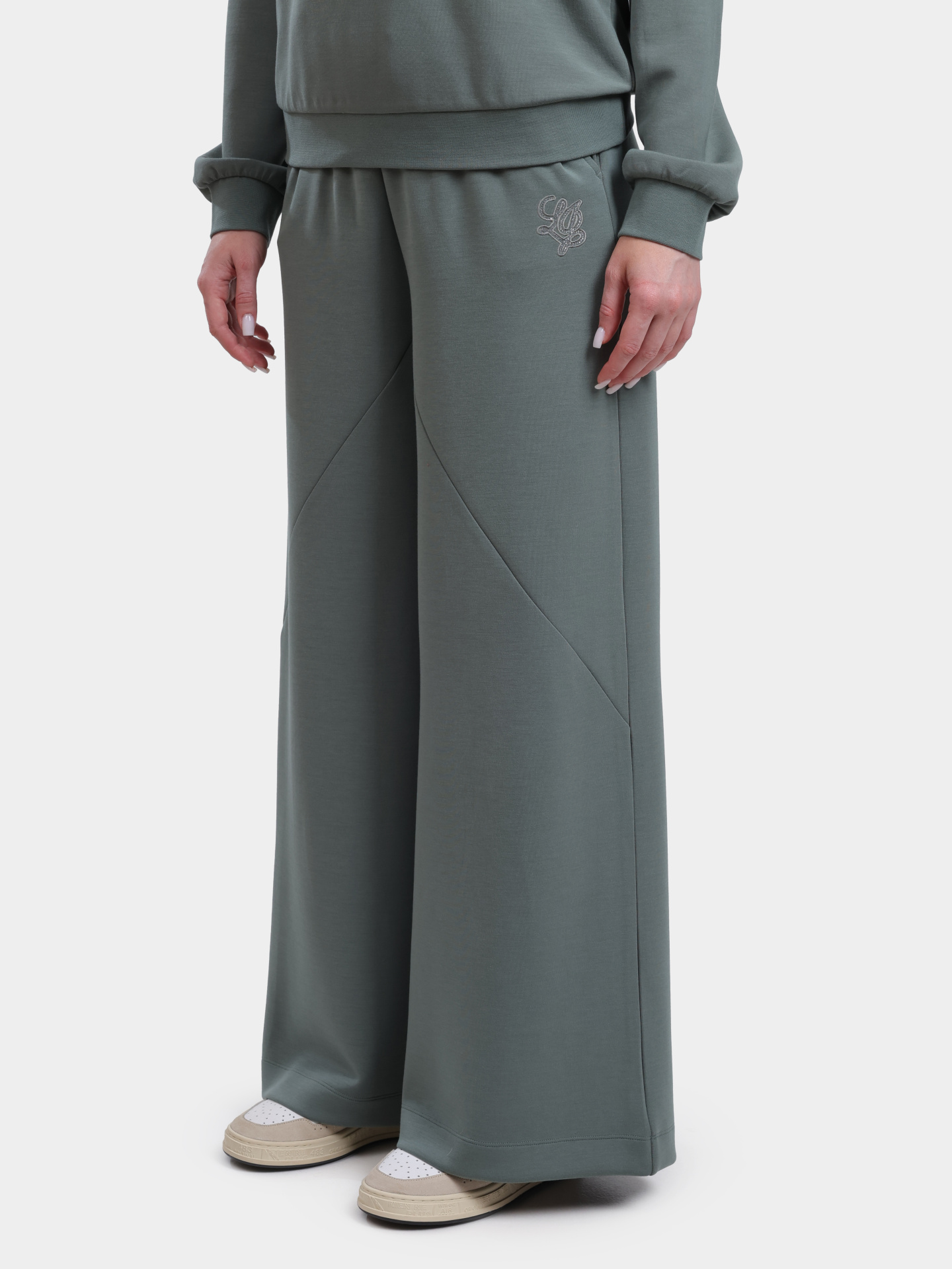 Брюки спортивные Liu-Jo TA6080 JS869 76009 зеленые женские — купить в интернет-магазине Verdistore