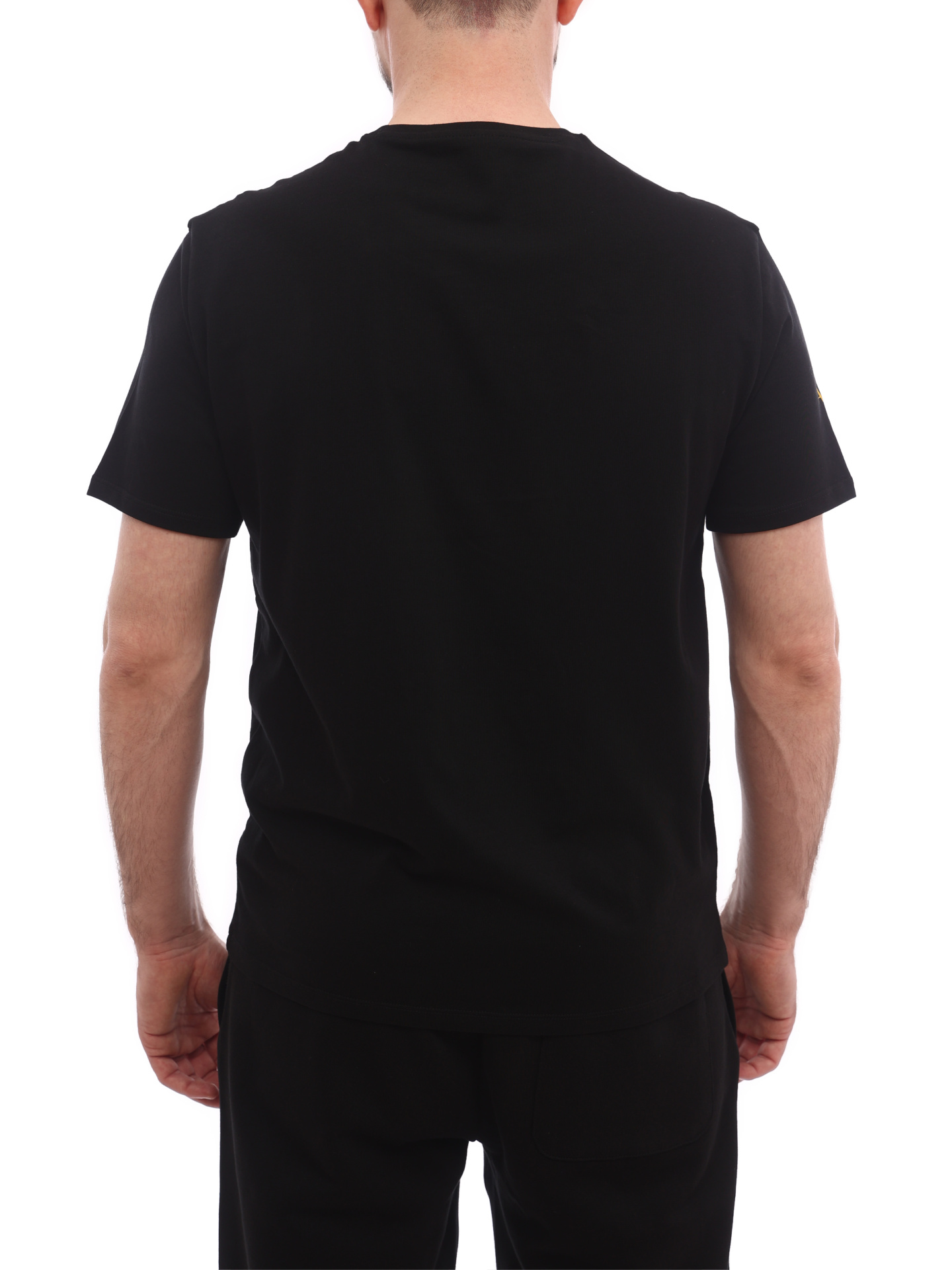 Футболка Armani Exchange 3LZTBD ZJ3VZ 1200 черная мужская с полоской — купить в интернет-магазине Verdistore