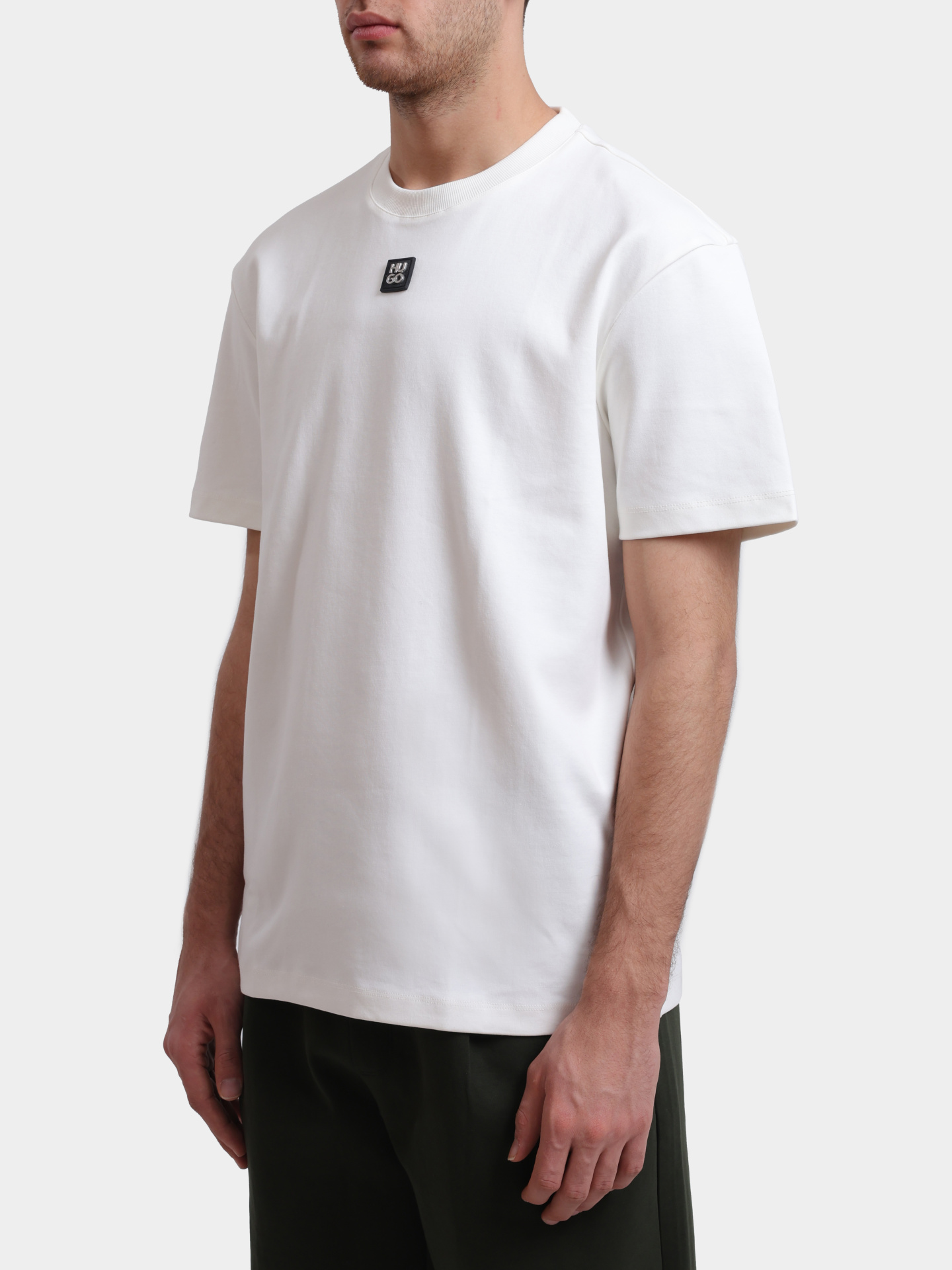 Футболка Hugo Dalile 10231453 01 мужская белая — купить в интернет-магазине Verdistore