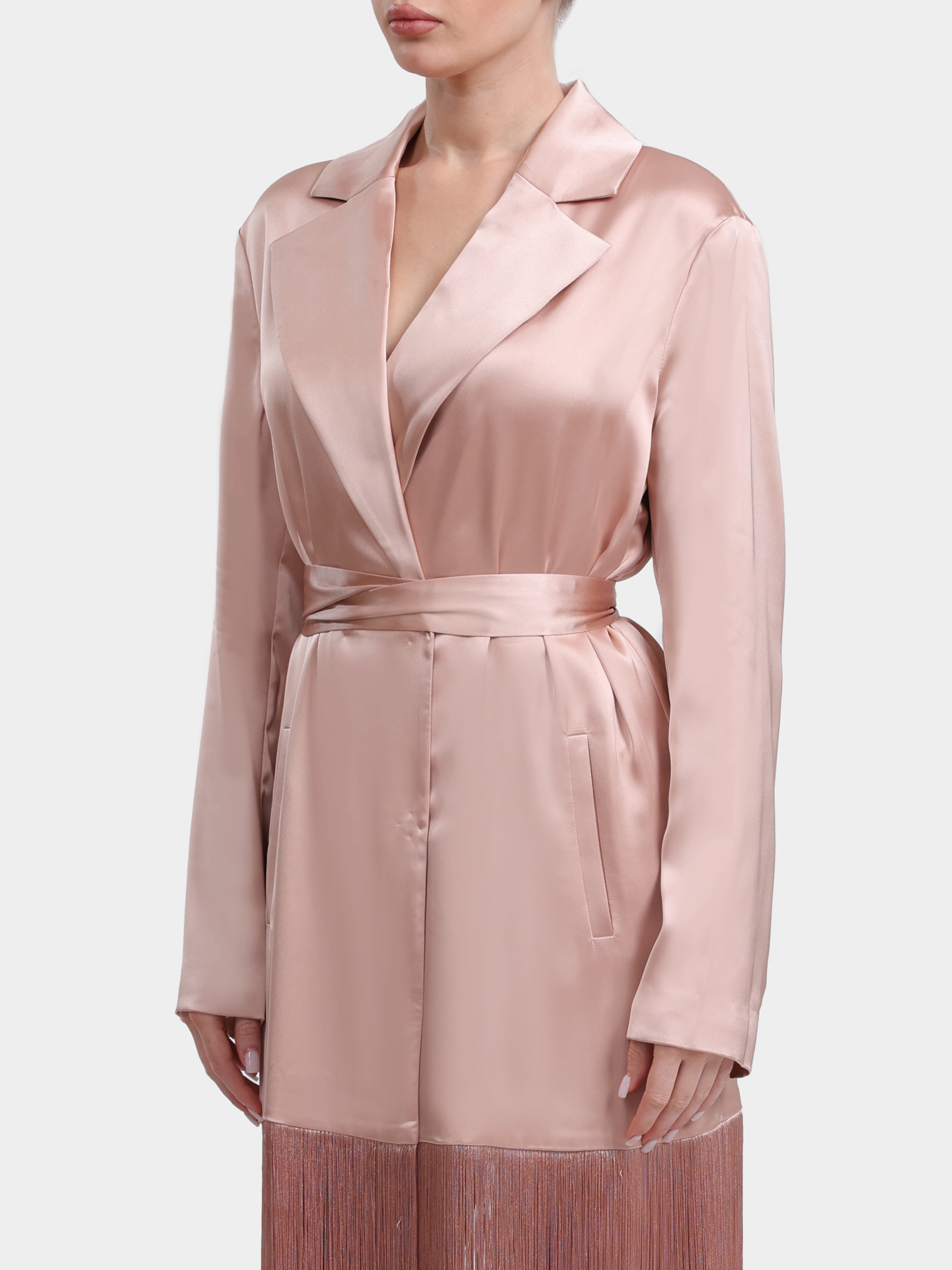 Жакет Pinko 106431 A33D Q35 розовый женский с бахромой — купить в интернет-магазине Verdistore