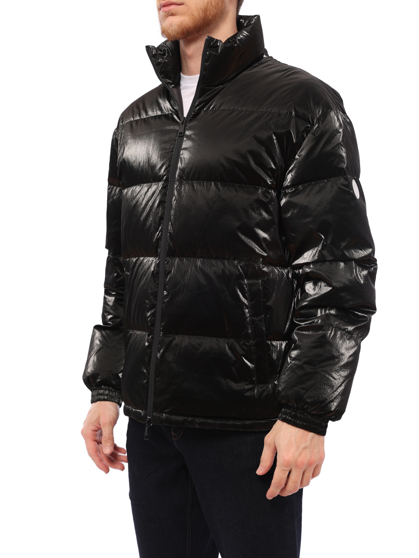 Пуховик Armani Exchange 6HZB49 ZNPTZ 7297 черный мужской с воротом-стойкой — купить в интернет-магазине Verdistore
