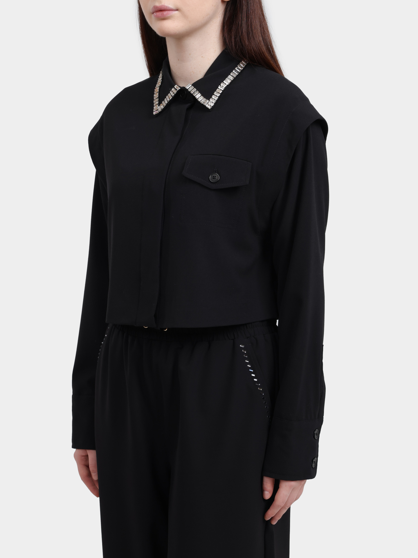 Блузка Liu-Jo CF5340 T054A 22222 укороченная женская — купить в интернет-магазине Verdistore