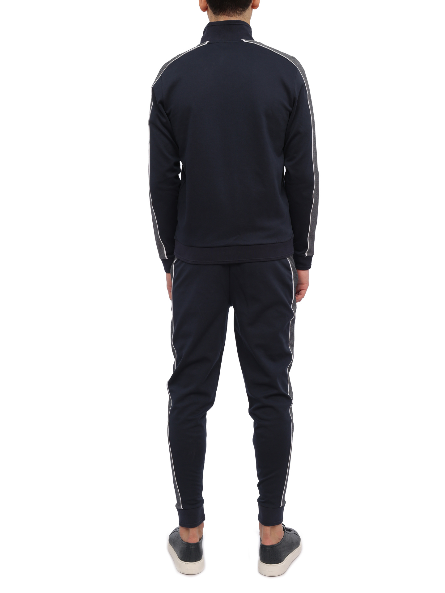 Костюм спортивный Boss 50511040 403 темно-синий мужской с лампасами — купить в интернет-магазине Verdistore