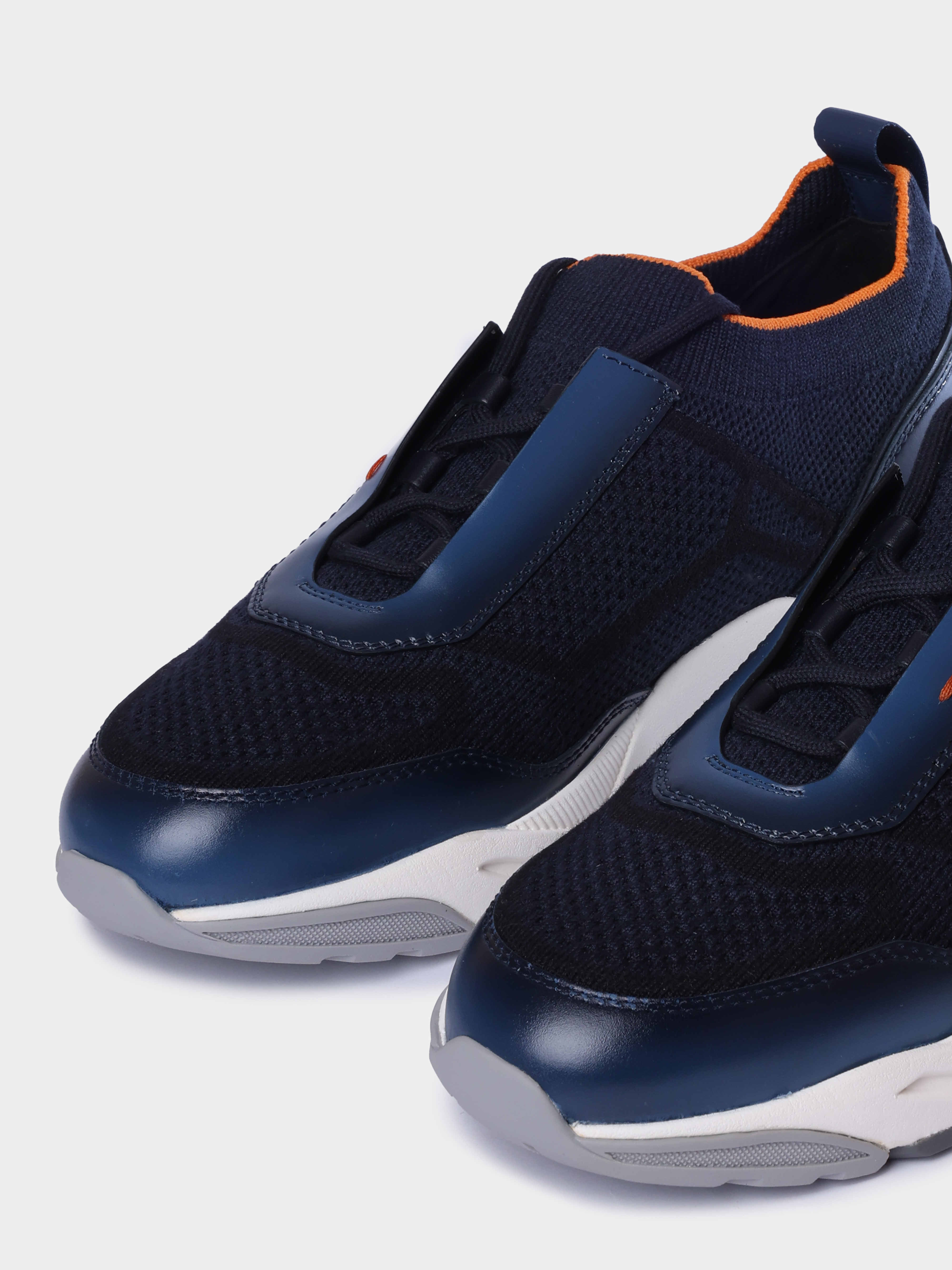Кроссовки Santoni MBIG22135BGRNOTZU61 комбинированные мужские — купить в интернет-магазине Verdistore