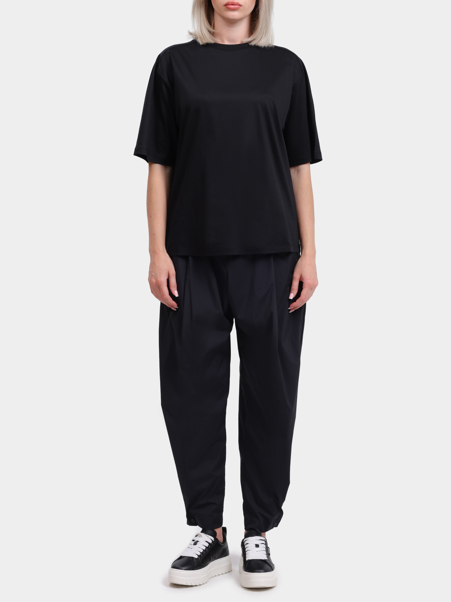 Футболка Herno JG00049DL 52096 9300 хлопковая женская — купить в интернет-магазине Verdistore