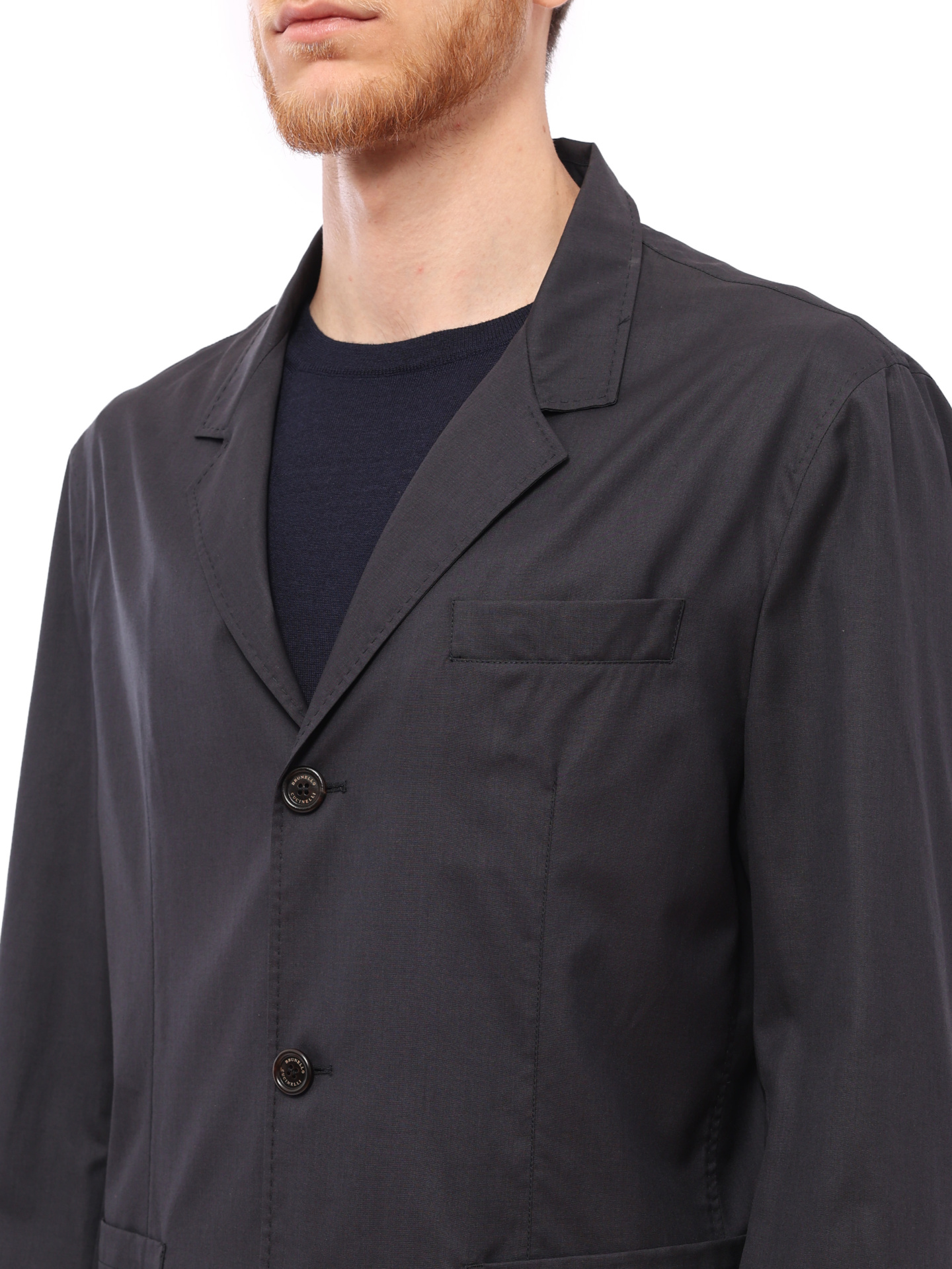 Пиджак Brunello Cucinelli MH4116132 темно-синий мужской — купить в интернет-магазине Verdistore