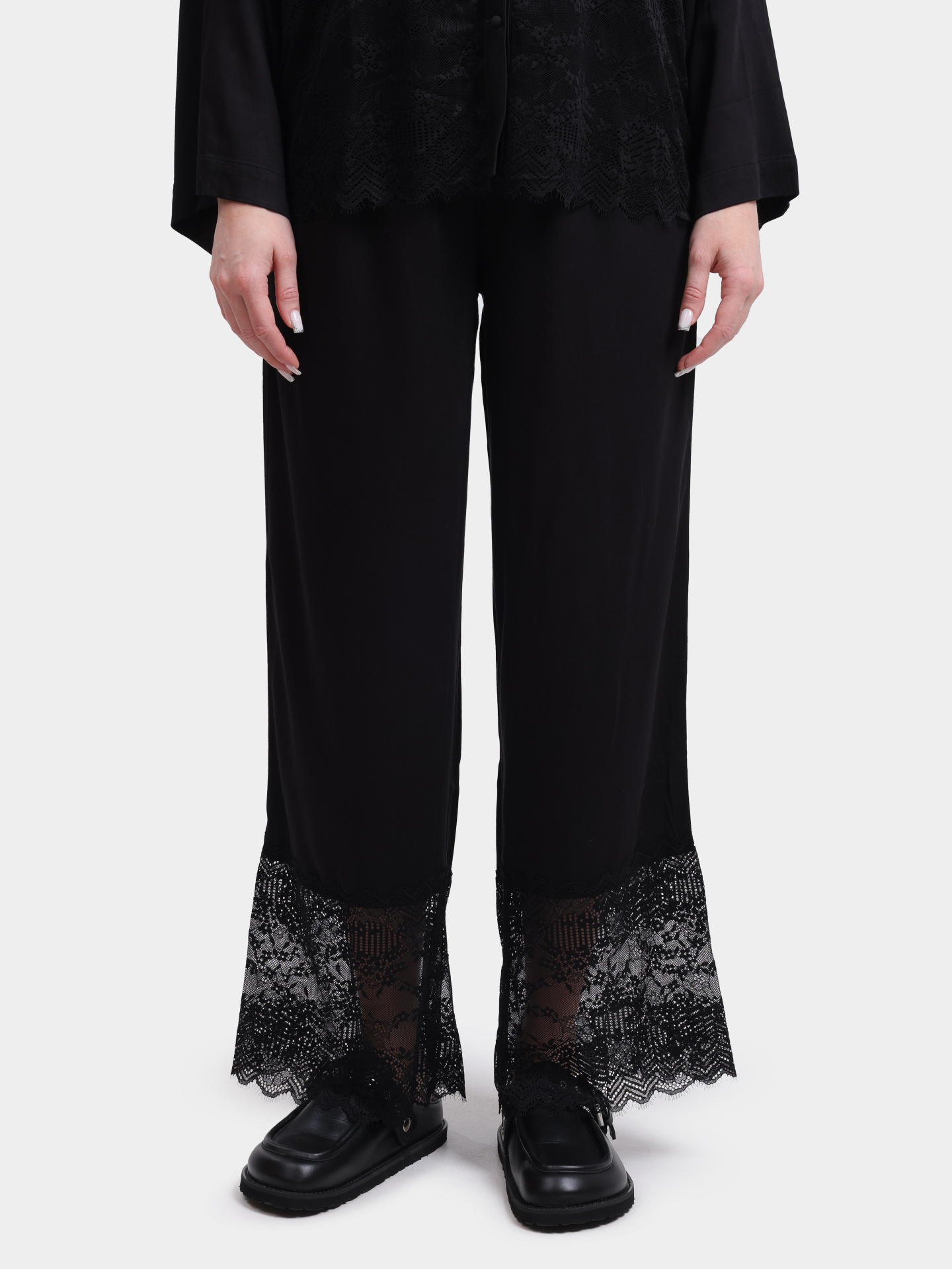 Брюки RED LABEL LACE_PANTS 10267405 01 50549974 001 черные женские  — купить в интернет-магазине Verdistore