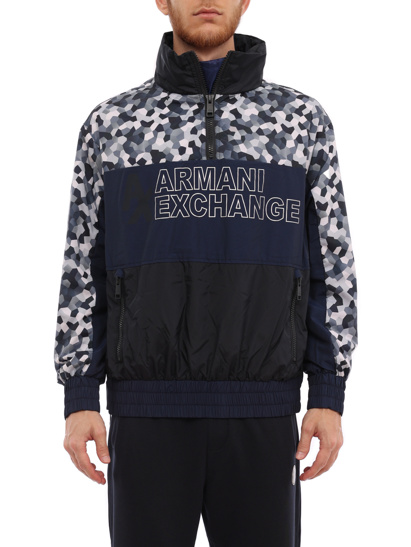 Анорак Armani Exchange 6LZB38 ZNUZZ 4578 комбинированный мужской утеплённый — купить в интернет-магазине Verdistore