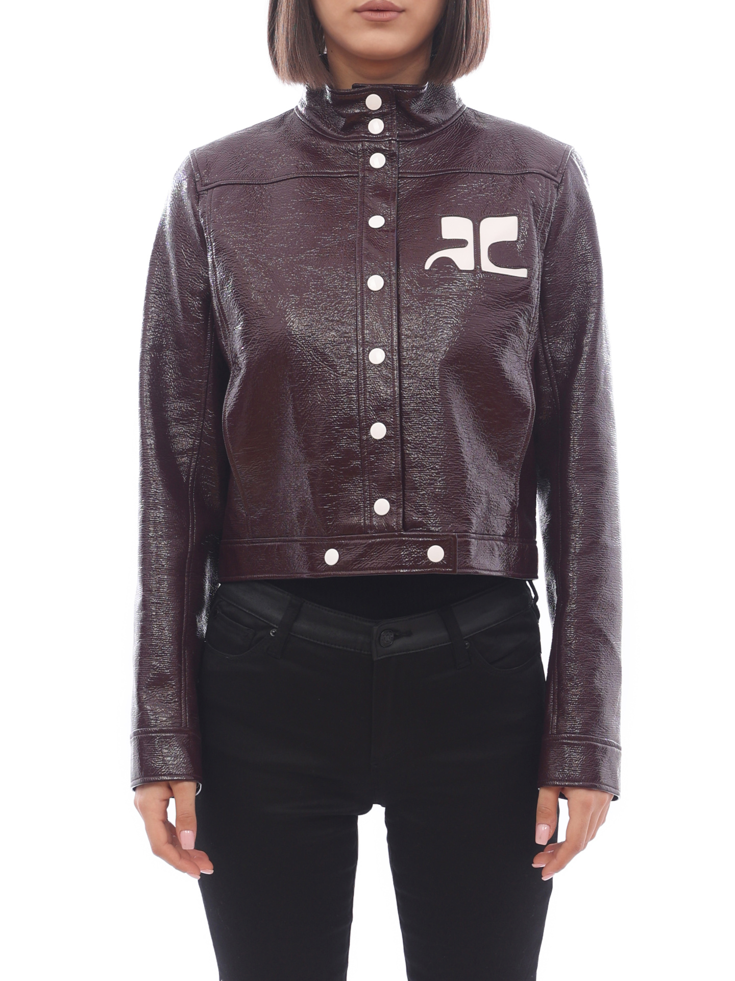 Куртка Courreges 318BL05218 бордовая женская — купить в интернет-магазине Verdistore