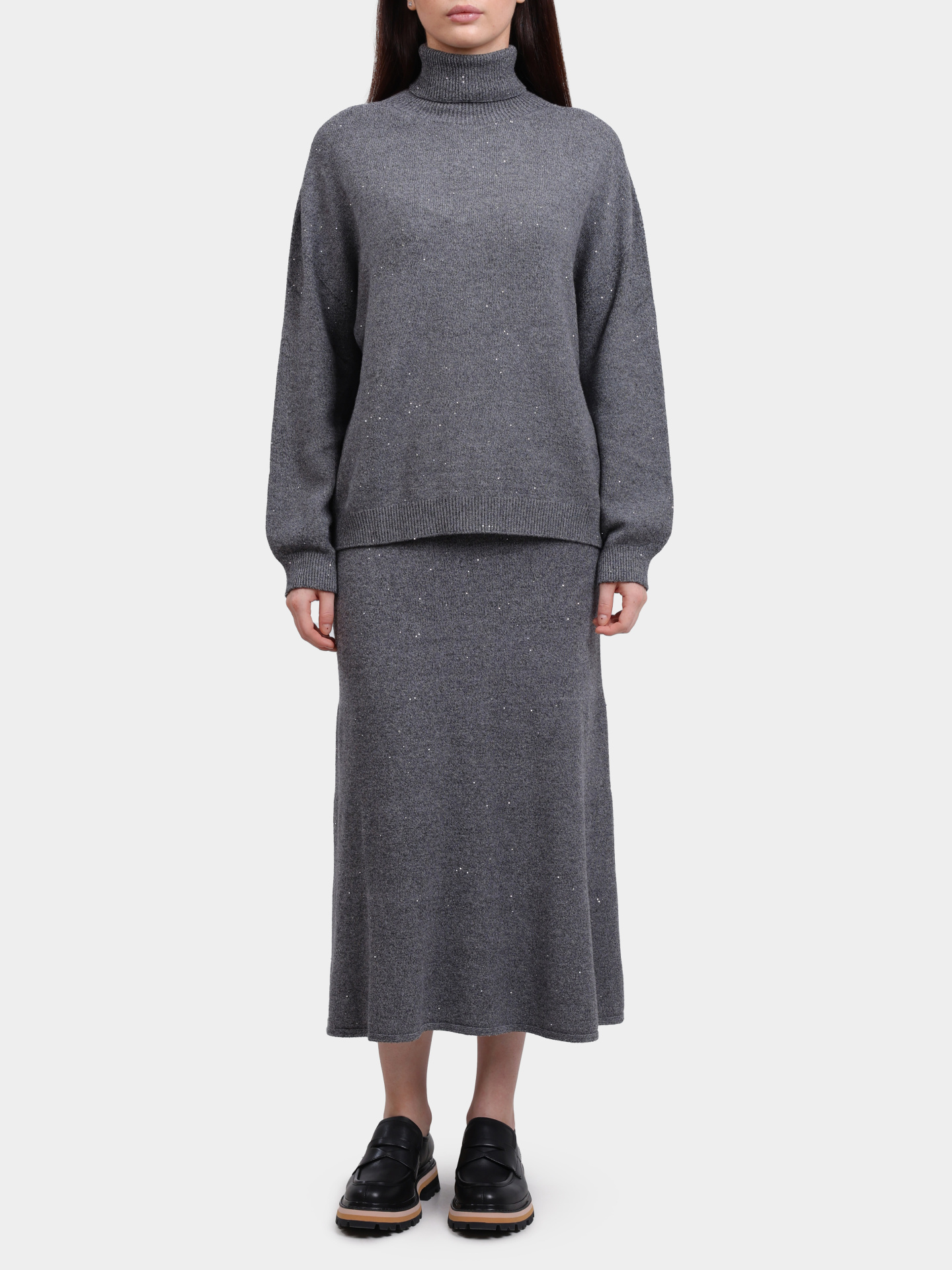 Юбка Liu-Jo MF5295 MA27R 04485 серая женская с пайетками  — купить в интернет-магазине Verdistore