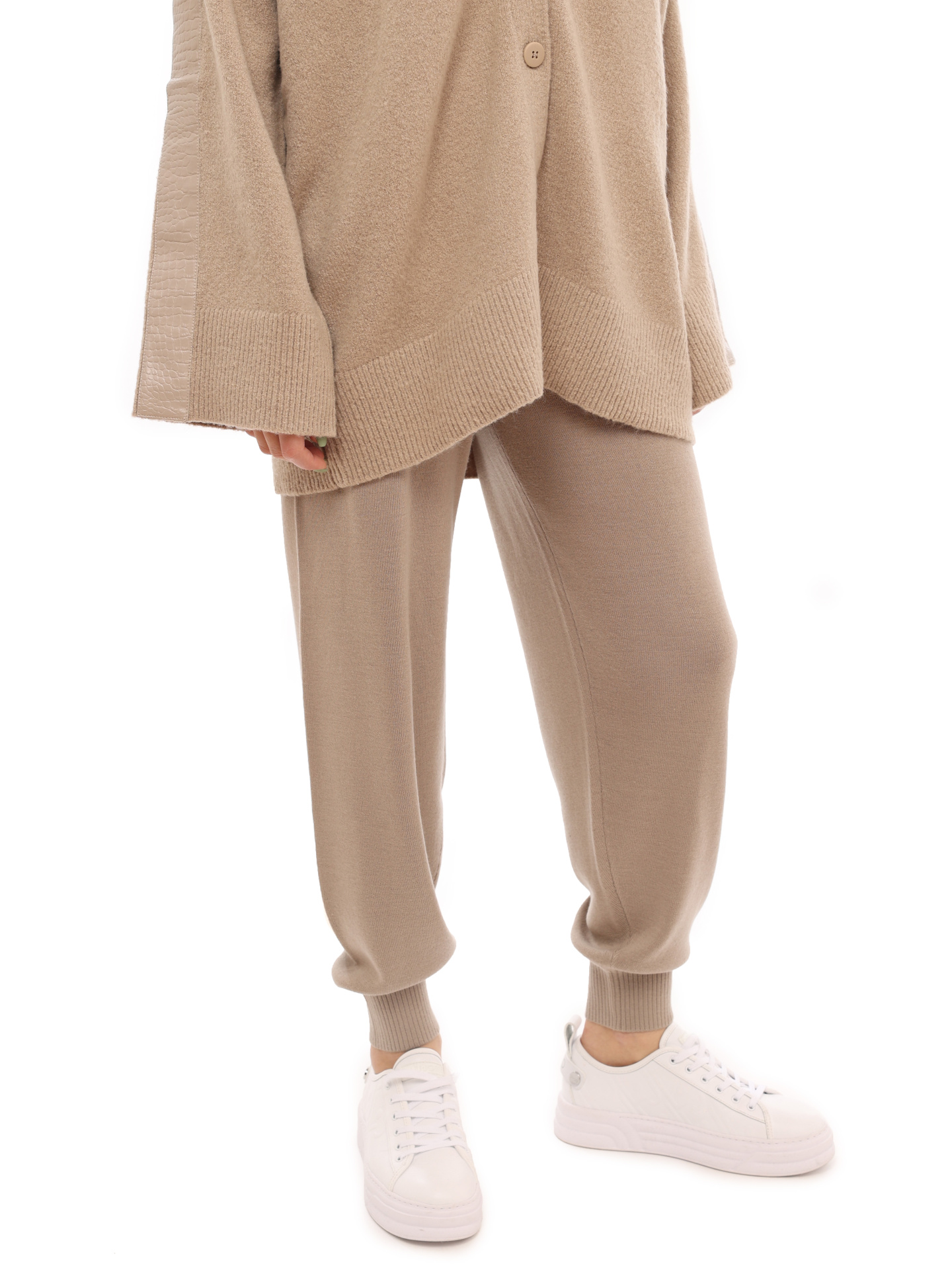 Брюки Armani Exchange 6LYP1G YME3Z 1768 бежевые женские из шерсти — купить в интернет-магазине Verdistore