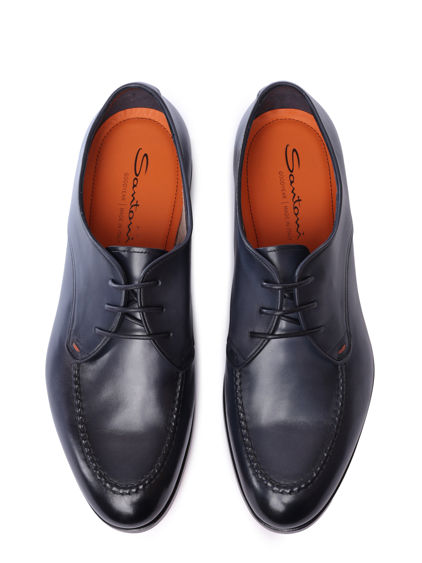 Дерби Santoni MCCG19005SA1SLASU59 кожаные мужские — купить в интернет-магазине Verdistore