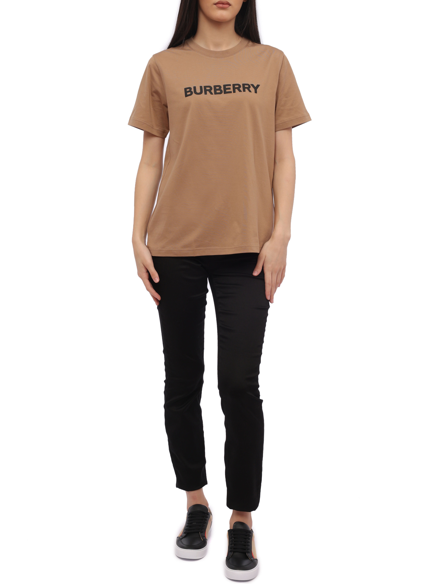 Футболка Burberry 8060703 A1420 хлопковая женская — купить в интернет-магазине Verdistore