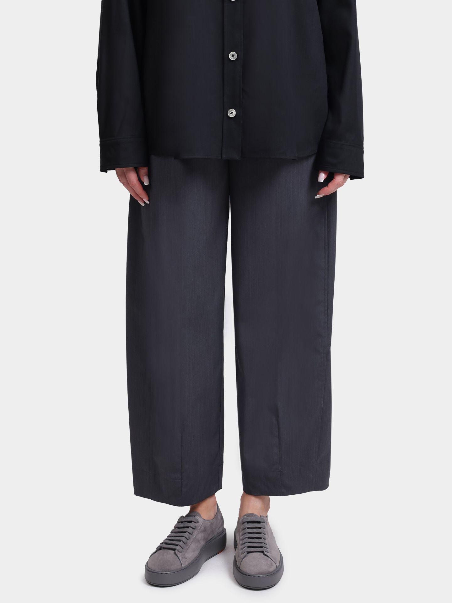 Брюки Herno PT000226D 33484 9487 серые женские — купить в интернет-магазине Verdistore