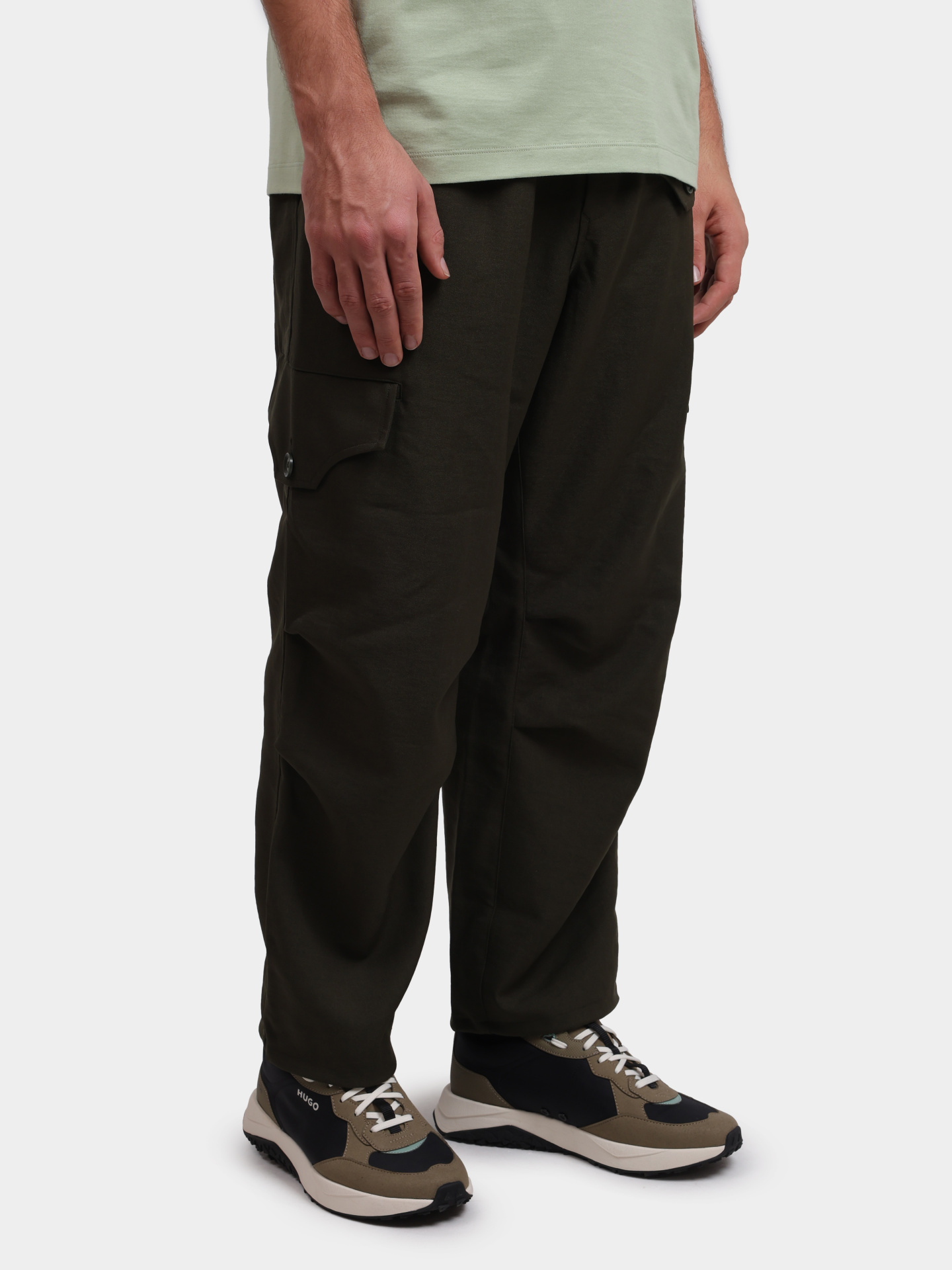 Брюки-карго Y-3 JE3436 зеленые мужские — купить в интернет-магазине Verdistore