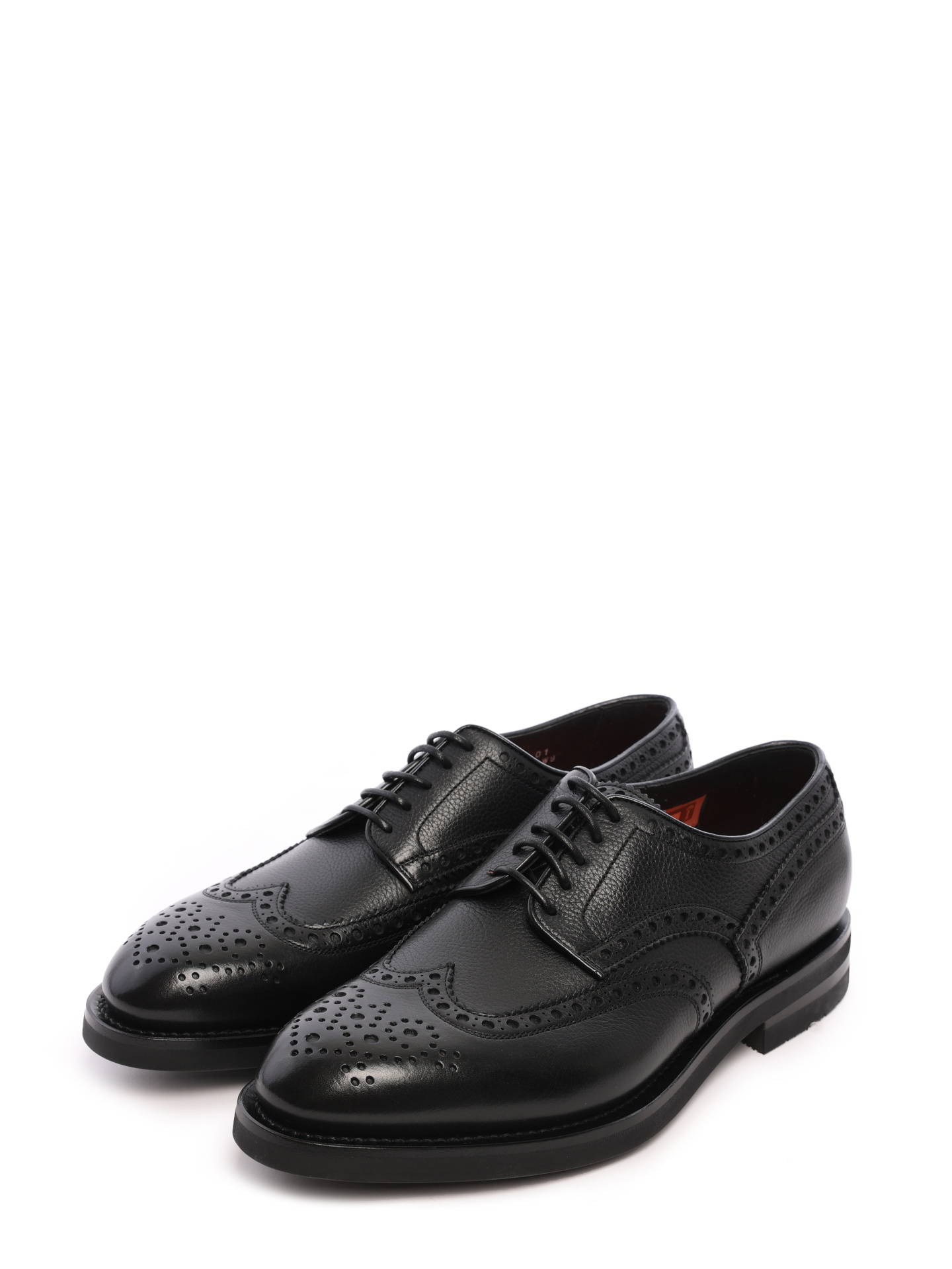 Дерби из прочной кожи с перфорированными вставками — купить в интернет-магазине Verdistore