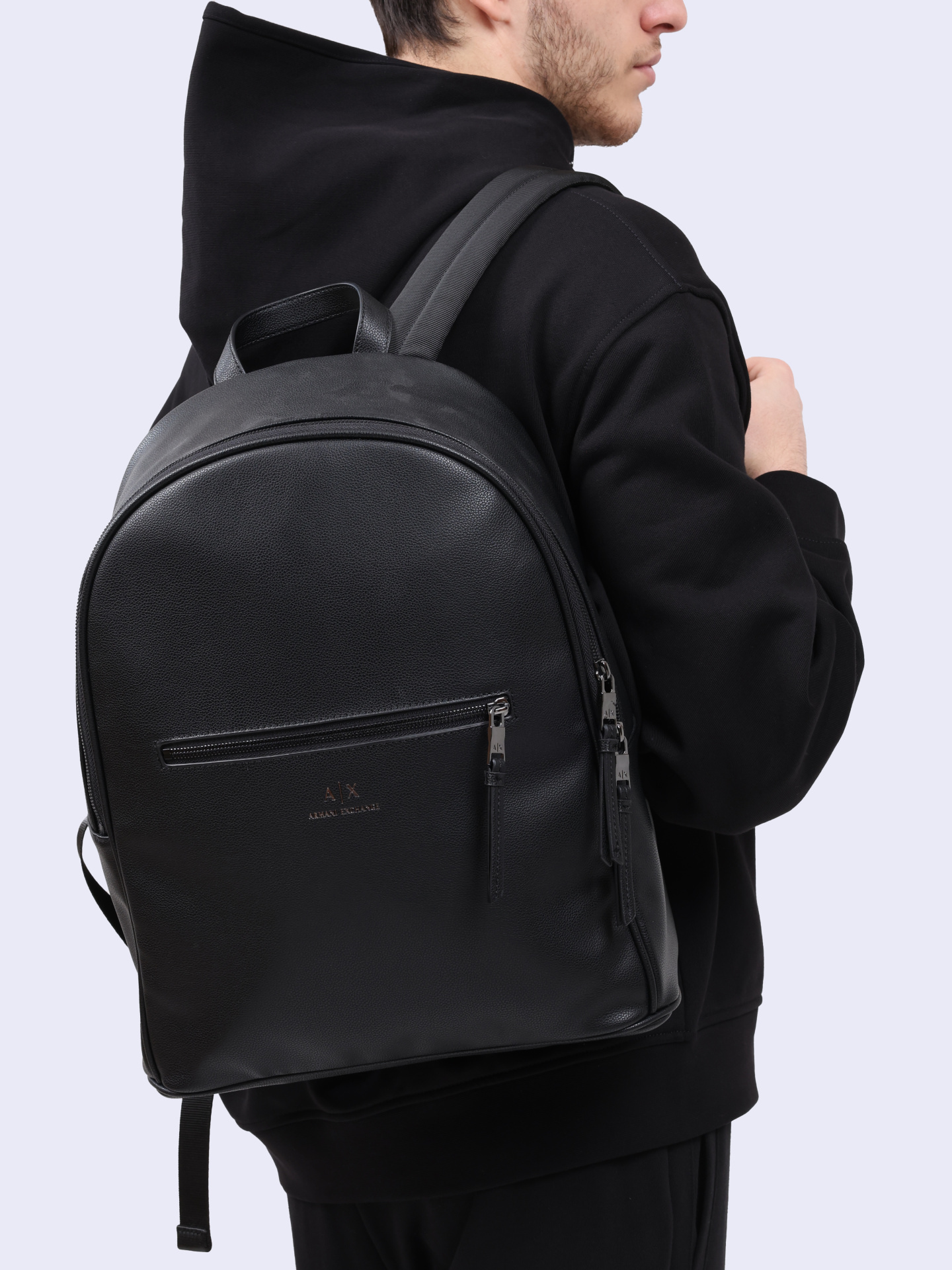 Рюкзак Armani Exchange 952387 CC830 00020 черный мужской из экокожи — купить в интернет-магазине Verdistore