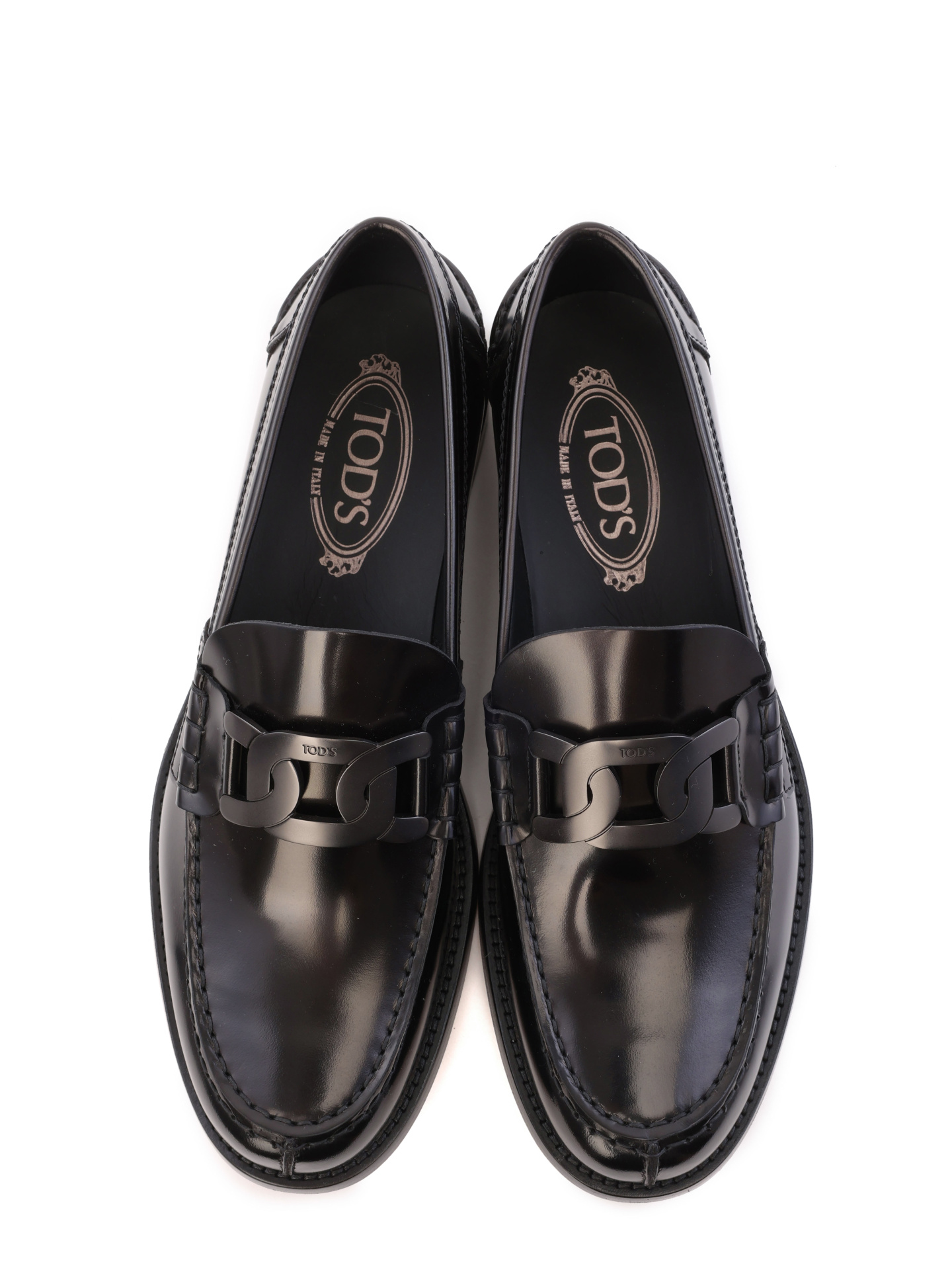 Лоферы из гладкой кожи с каблуком и поднятым носком — купить в интернет-магазине Verdistore