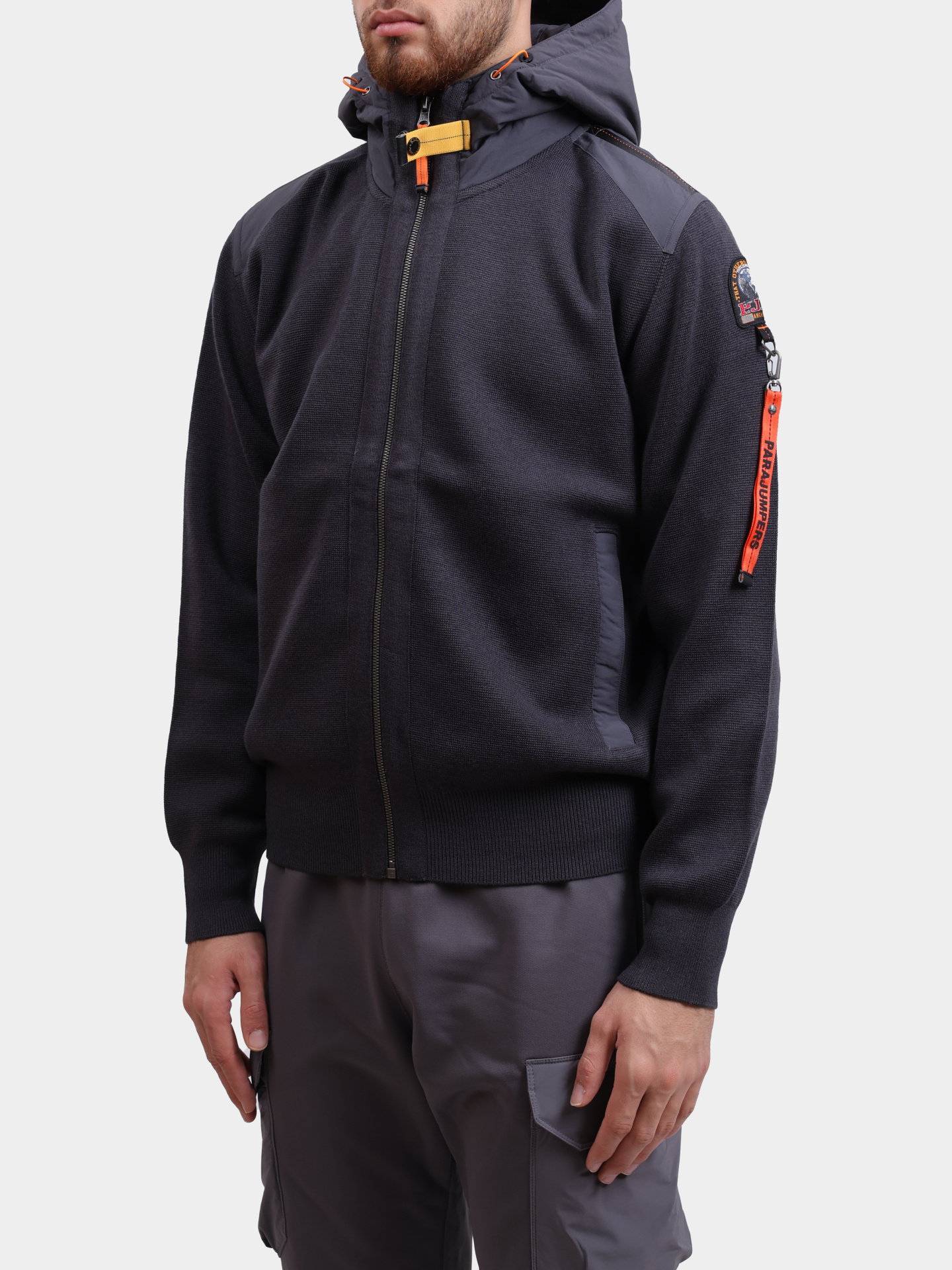 Толстовка Parajumpers RK06 NEW DOMINIC 736 темно-серая мужская — купить в интернет-магазине Verdistore