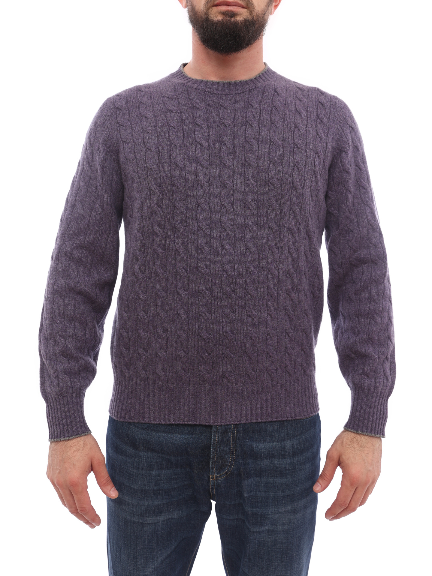 Свитер Brunello Cucinelli M2205908 фиолетовый мужской — купить в интернет-магазине Verdistore