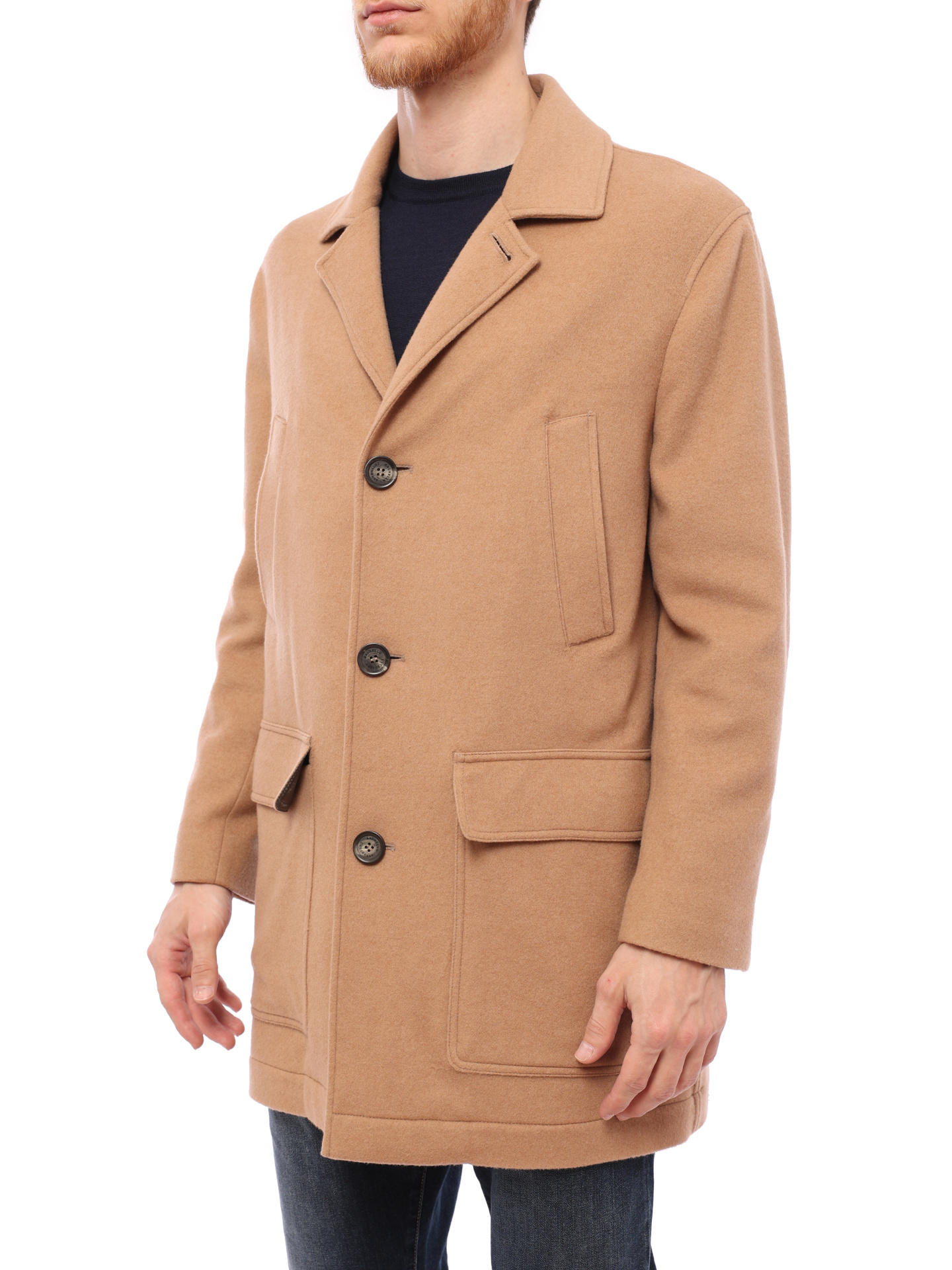 Пальто Brunello Cucinelli MT4979090 C9240 кашемировое мужское — купить в интернет-магазине Verdistore