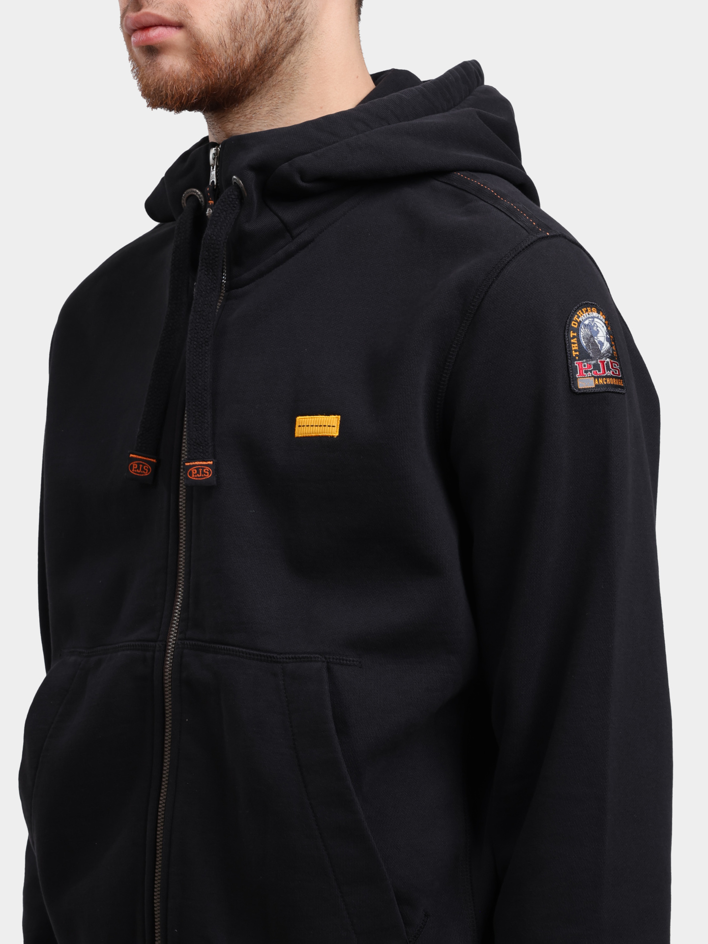 Толстовка Parajumpers CHARLIE EMBO мужская черная — купить в интернет-магазине Verdistore