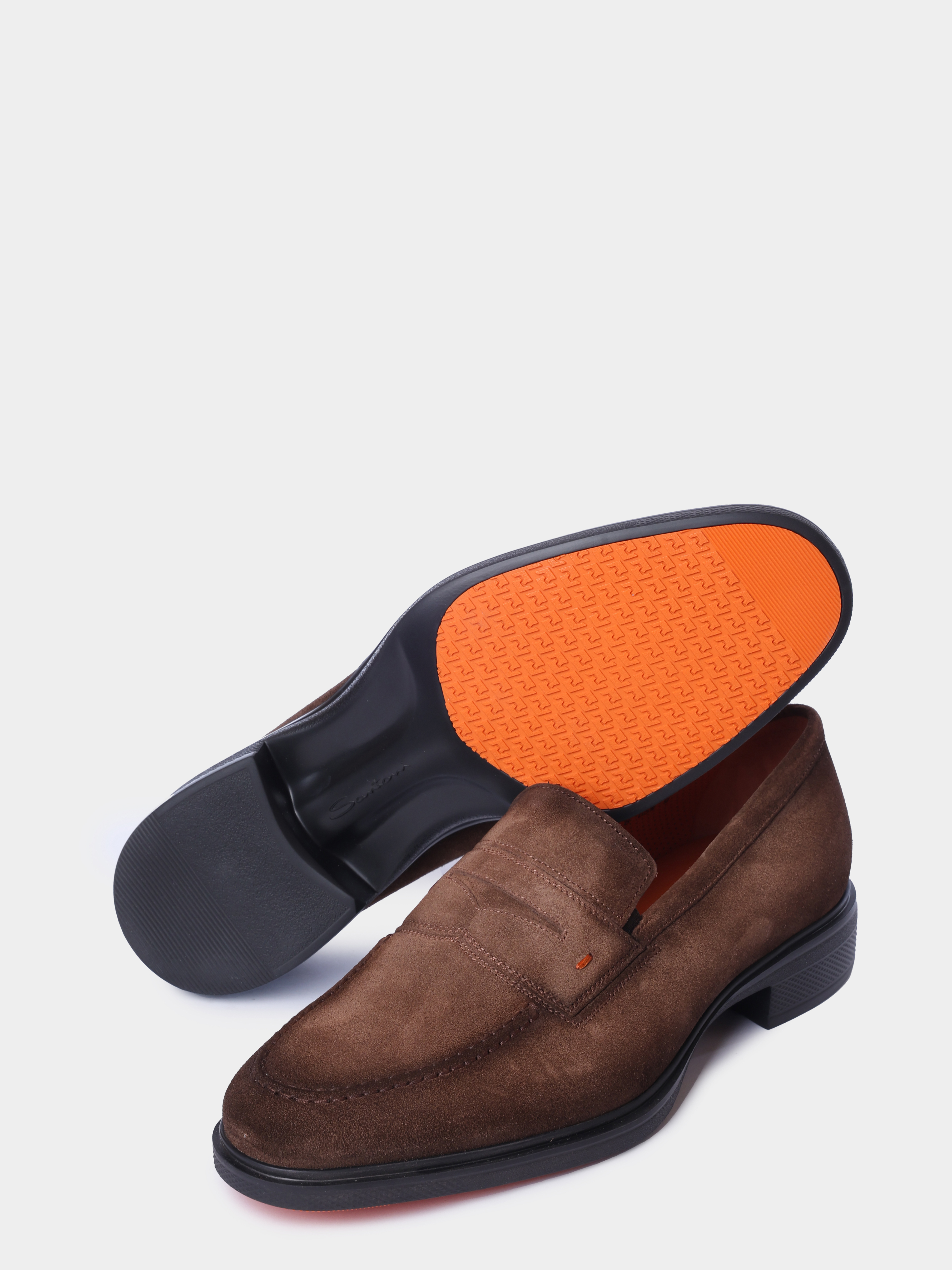 Лоферы Santoni MGEG18964NEAXGEXS50 замшевые мужские — купить в интернет-магазине Verdistore