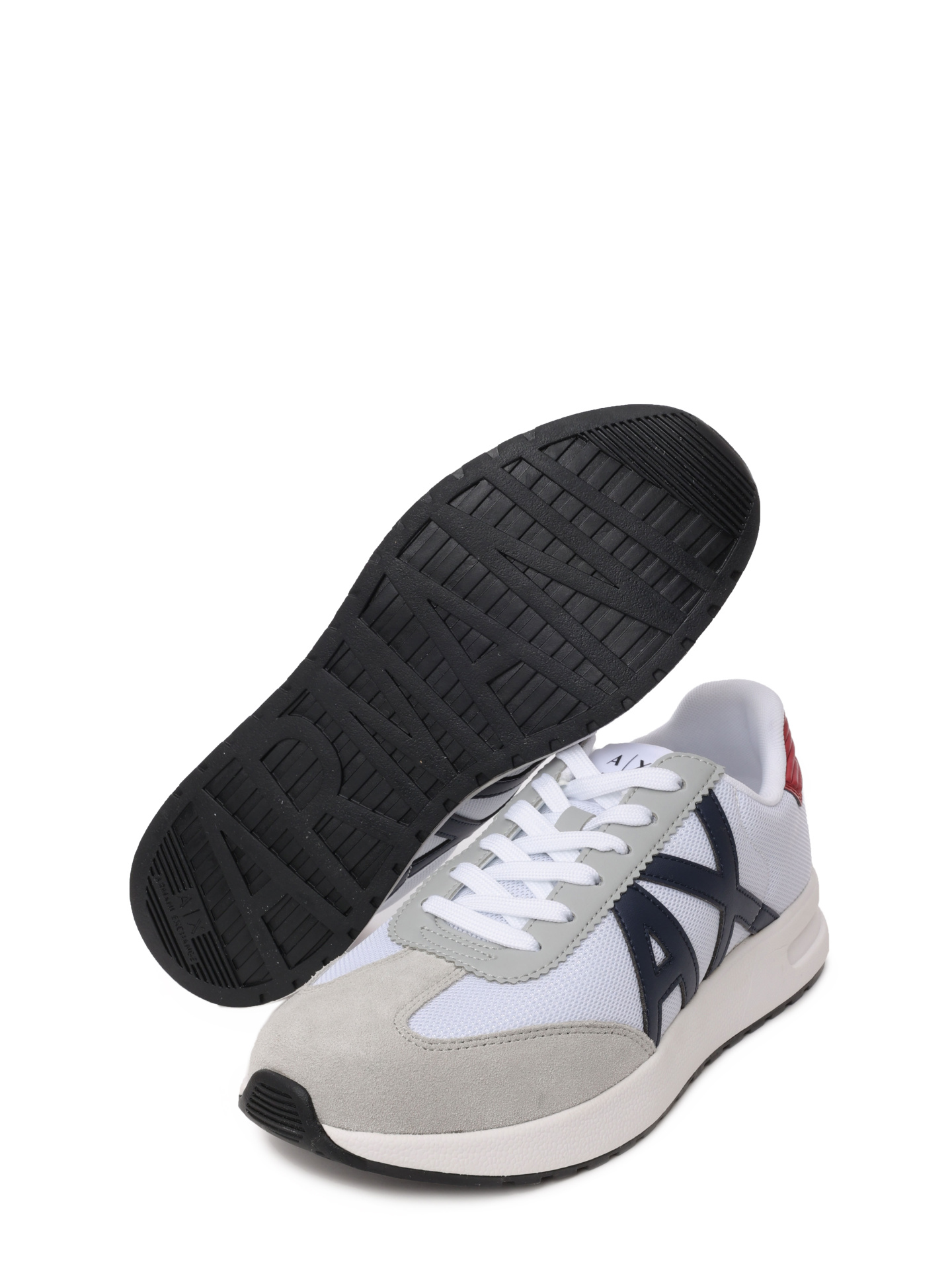 Кроссовки Armani Exchange XUX071 XV527 T709 комбинированные мужские с логотипом — купить в интернет-магазине Verdistore