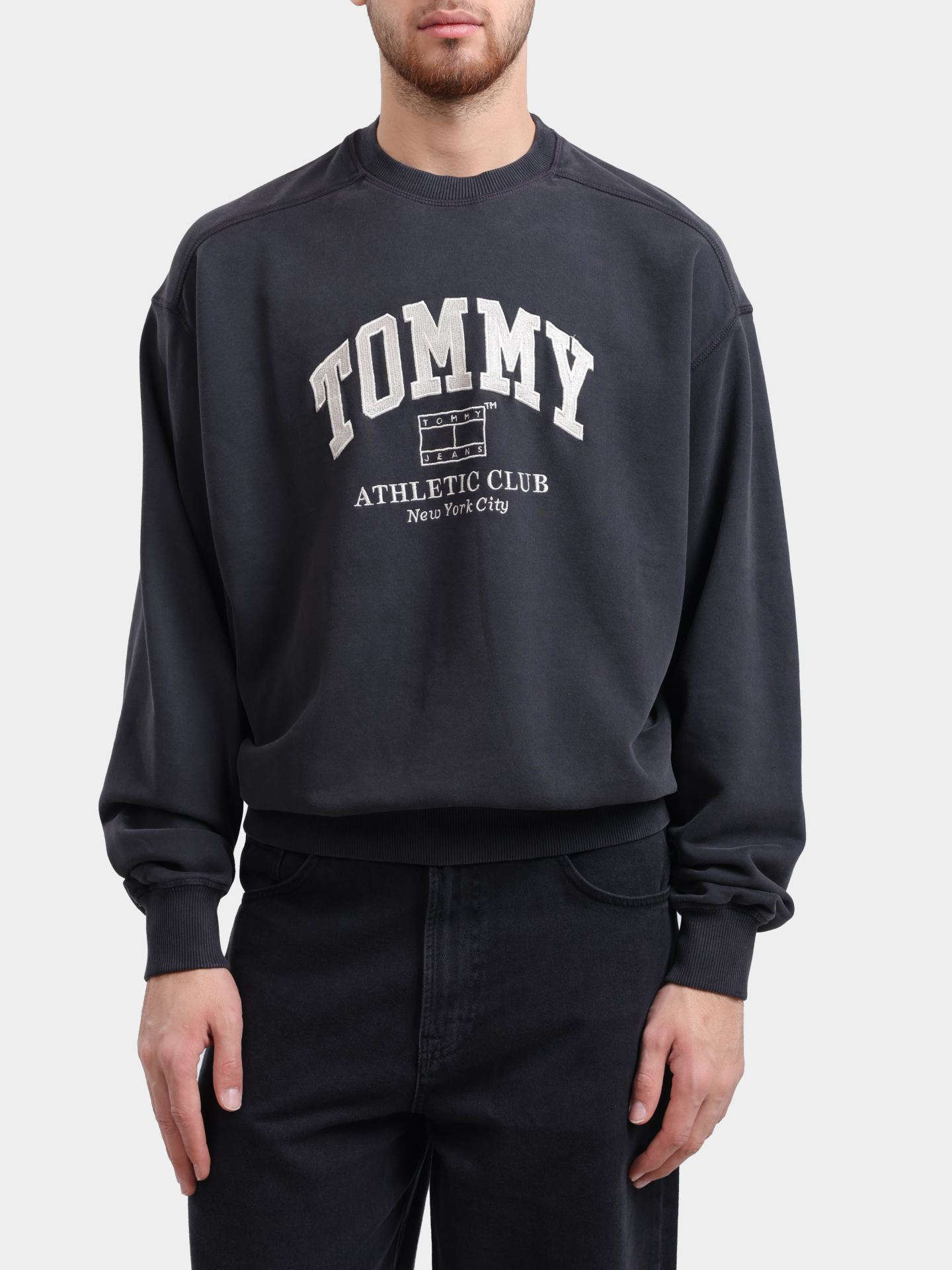 Свитшот Tommy Jeans DM0DM18635 BDS хлопковый мужской — купить в интернет-магазине Verdistore