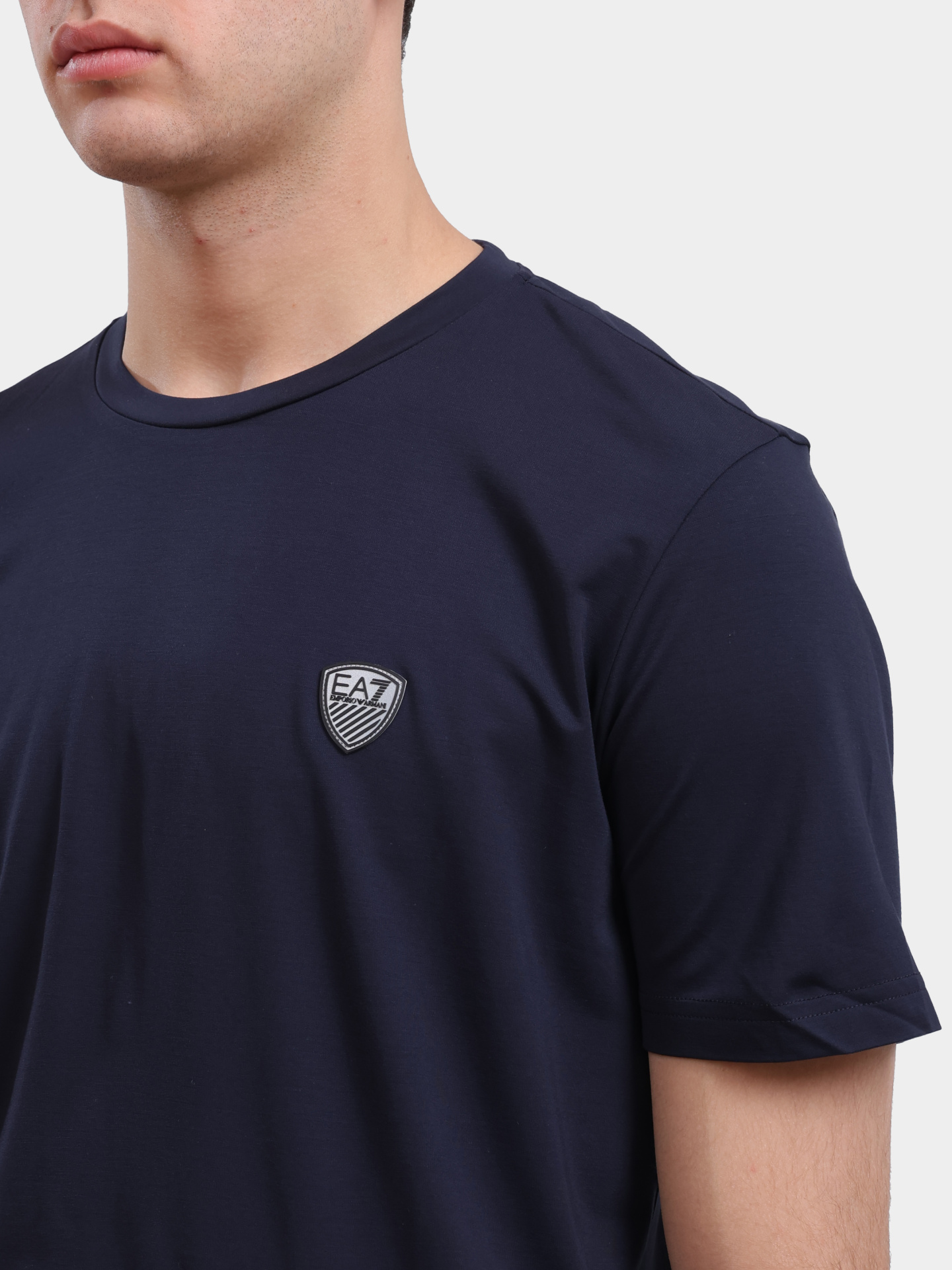 Футболка EA7 8NPT16 PJRGZ 1562 синяя мужская — купить в интернет-магазине Verdistore