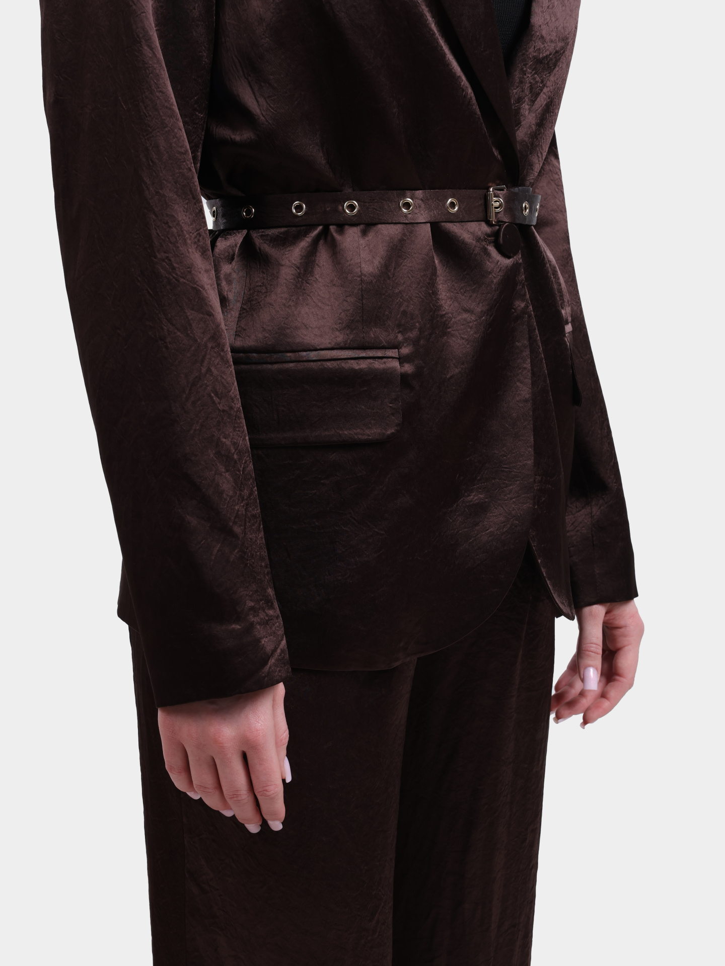 Жакет Liu-Jo CA6146 Т450А Р9576 коричневый женский с поясом  — купить в интернет-магазине Verdistore