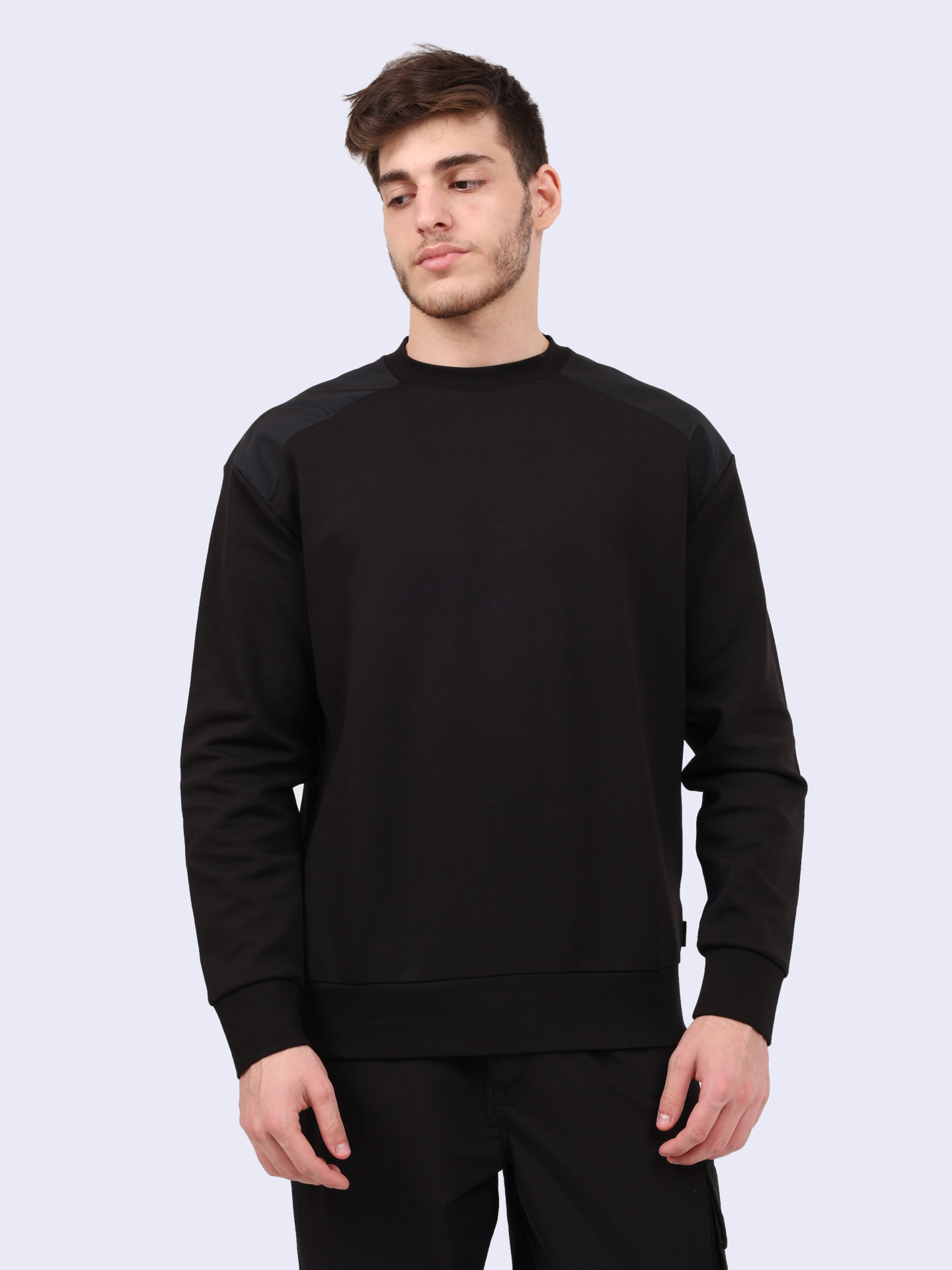 Свитшот Calvin Klein K10K113091 BEH черный мужской — купить в интернет-магазине Verdistore