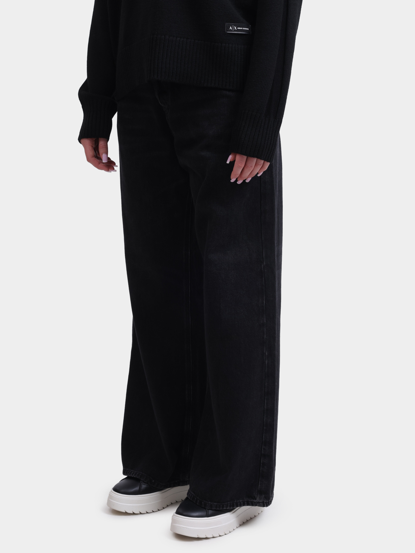 Джинсы A0692609P0902 черные женские — купить в интернет-магазине Verdistore