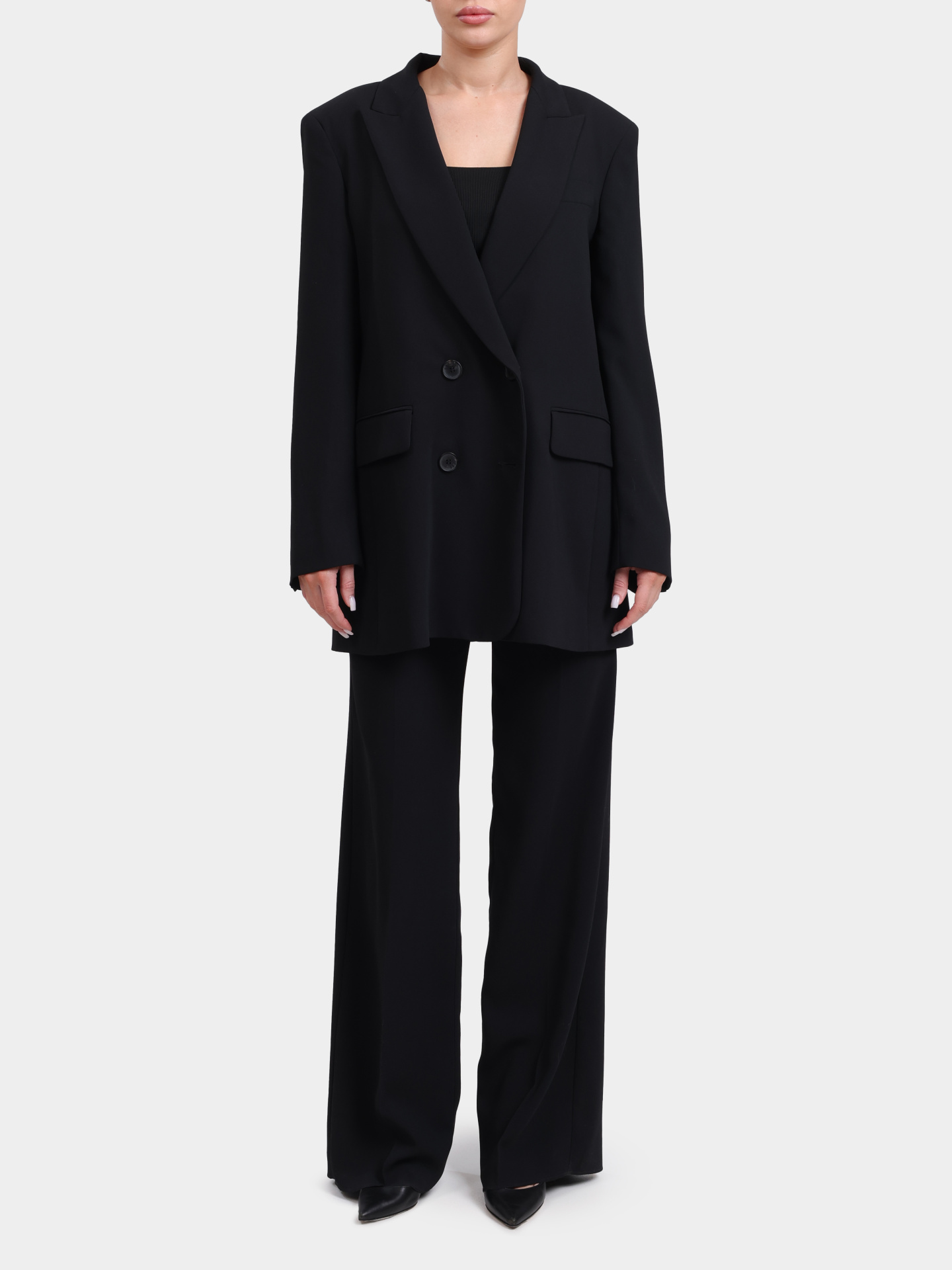 Жакет Marella VITALE 002 черный женский двубортный — купить в интернет-магазине Verdistore