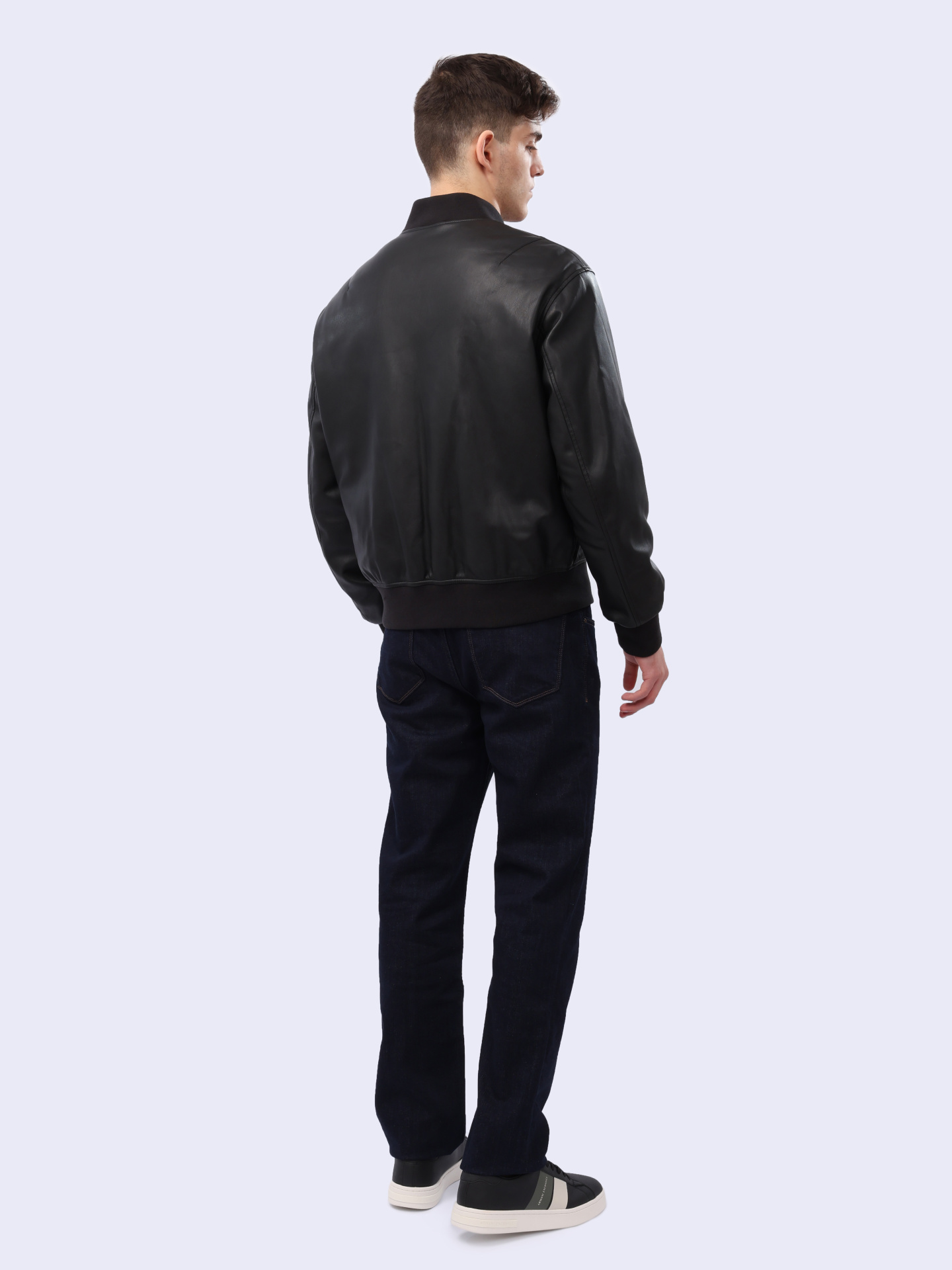 Куртка Armani Exchange 6DZB23 ZE1CZ 1200 черная мужская кожаная — купить в интернет-магазине Verdistore