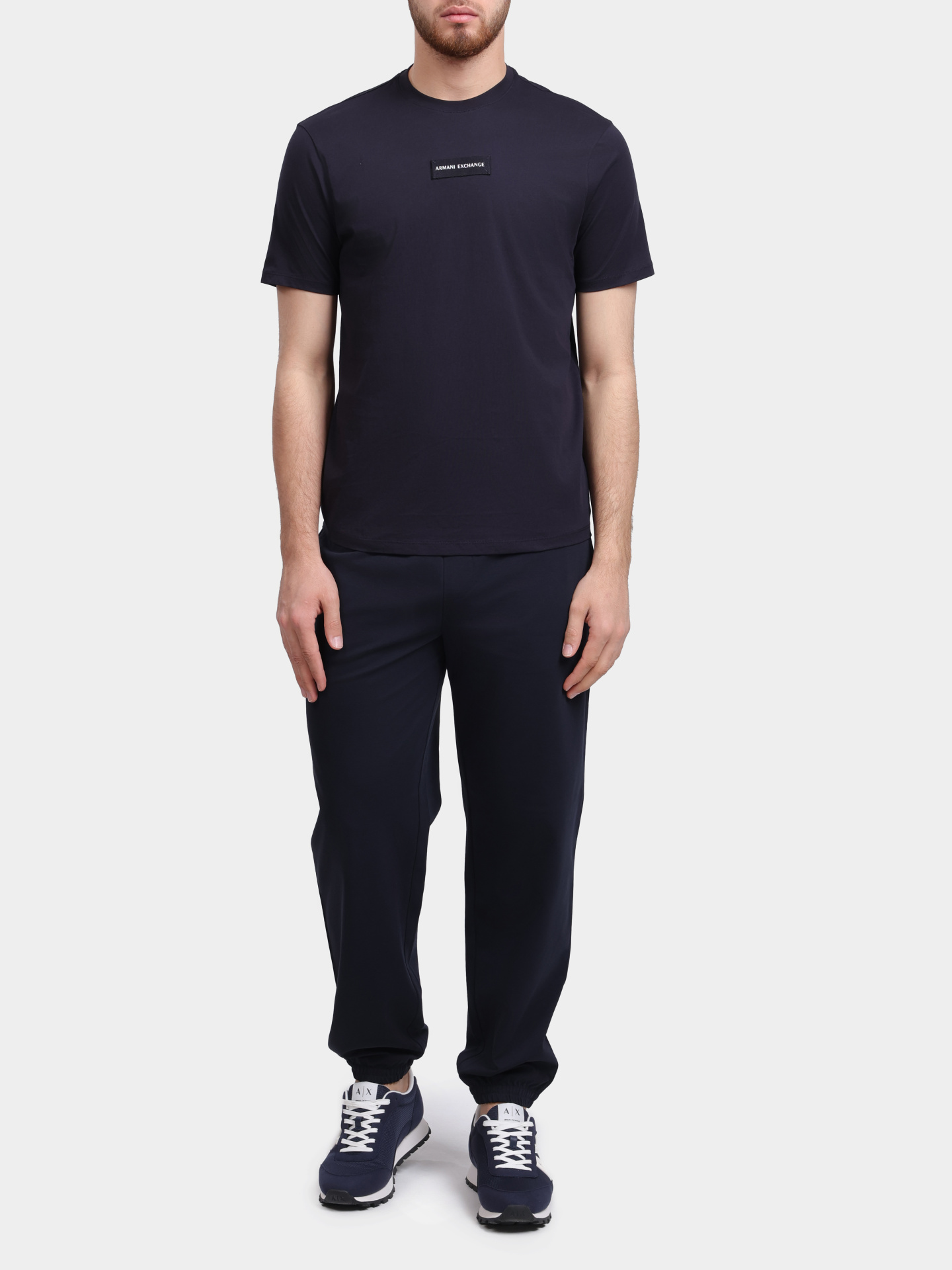 Футболка Armani Exchange XM002471 AF10356 UB101 темно-синяя мужская — купить в интернет-магазине Verdistore