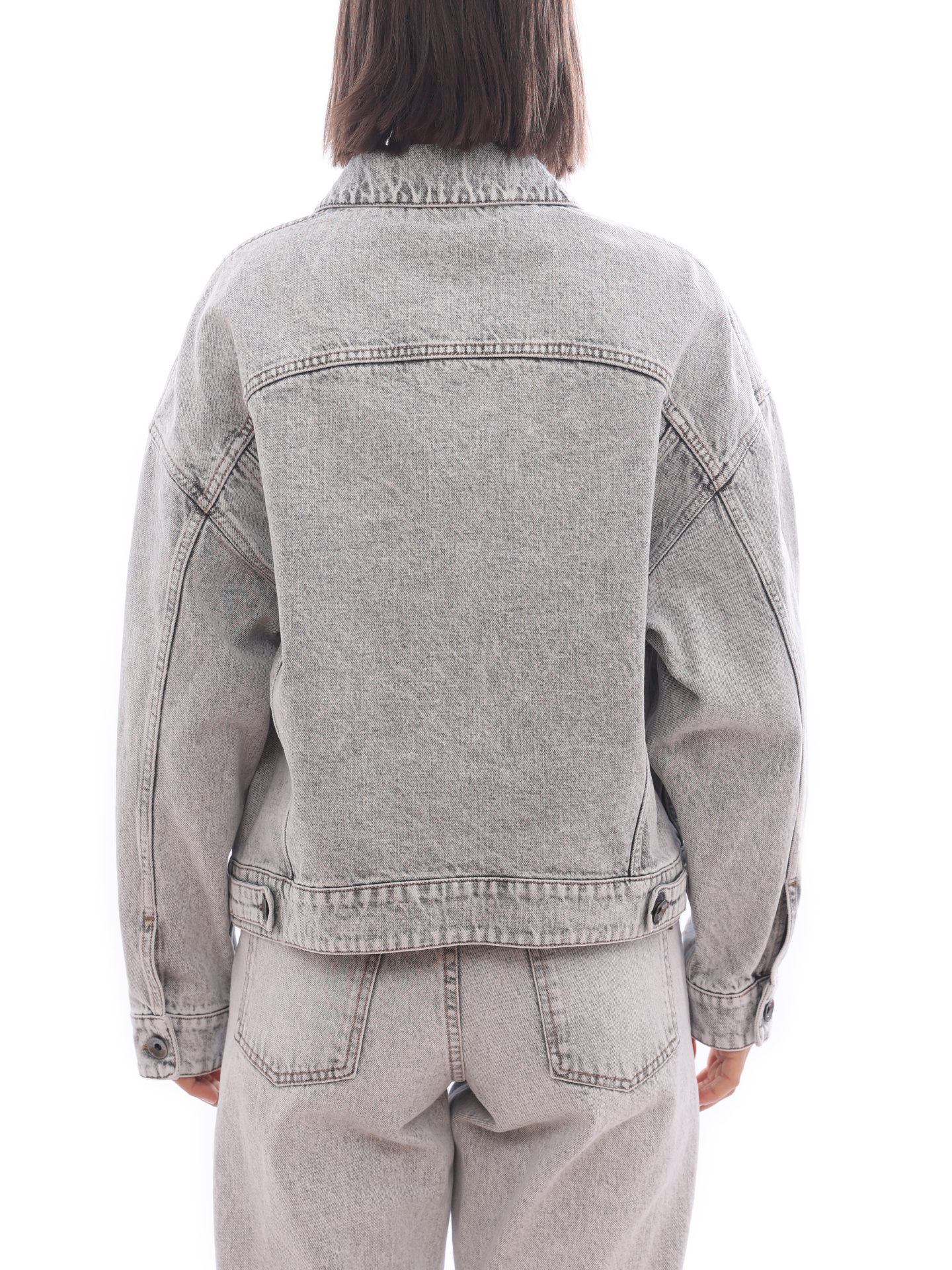 Куртка Brunello Cucinelli MA0952984 C7819 серая женская джинсовая — купить в интернет-магазине Verdistore