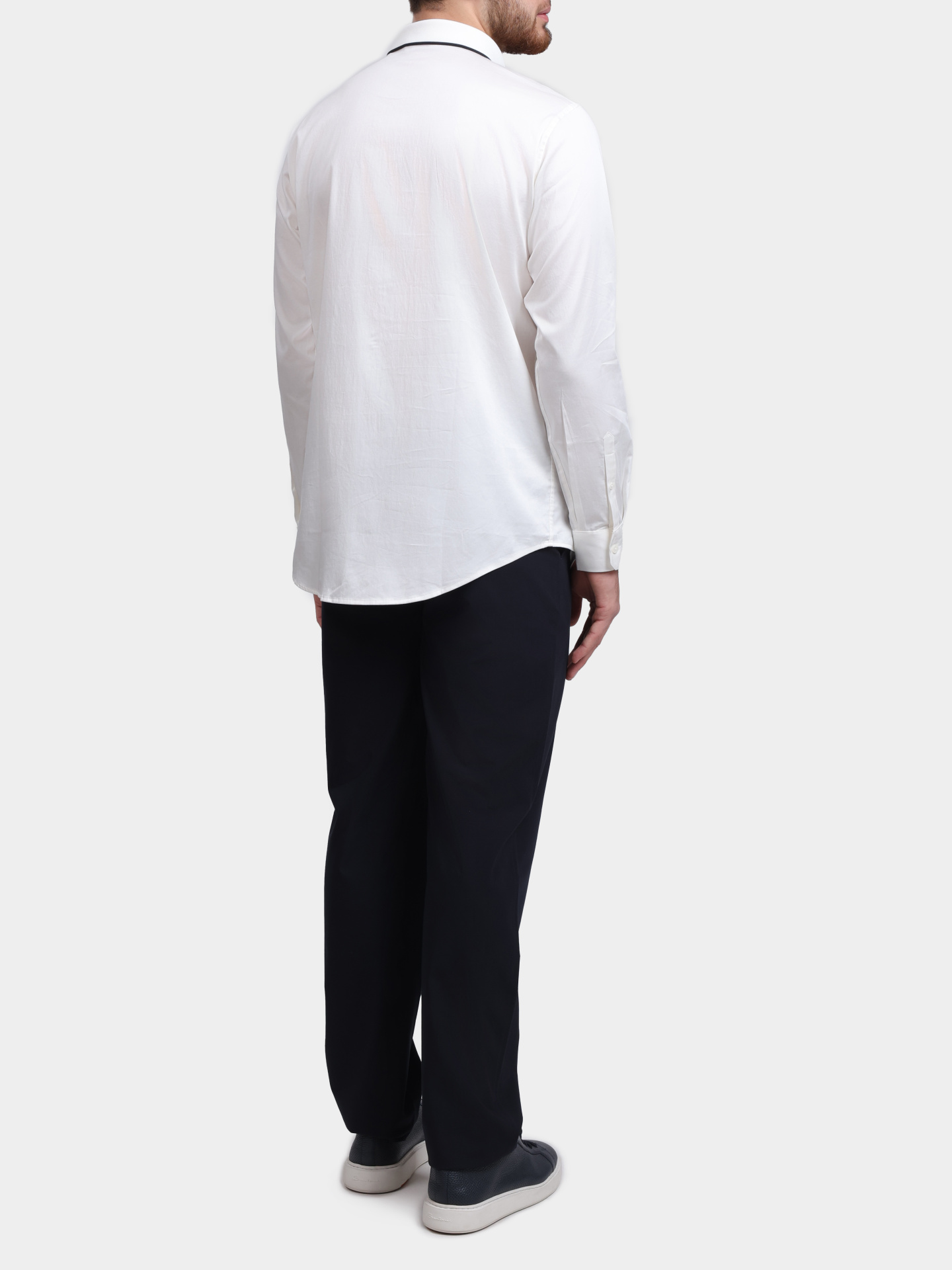 Рубашка Armani Exchange XM001819 AF10192 U0009 белая мужская — купить в интернет-магазине Verdistore