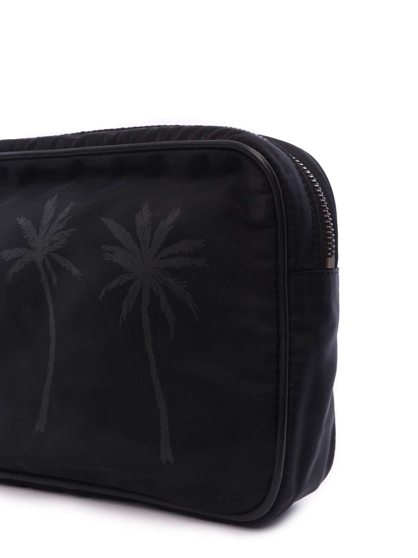 Барсетка 474857 черная с принтом пальм — купить в интернет-магазине Verdistore