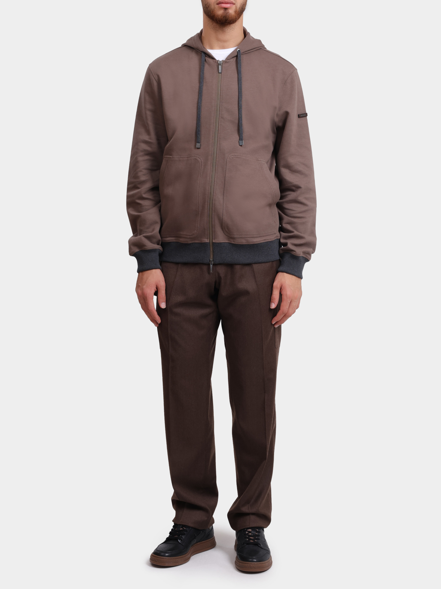 Брюки-карго Lardini IVSF63409 коричневые мужские — купить в интернет-магазине Verdistore