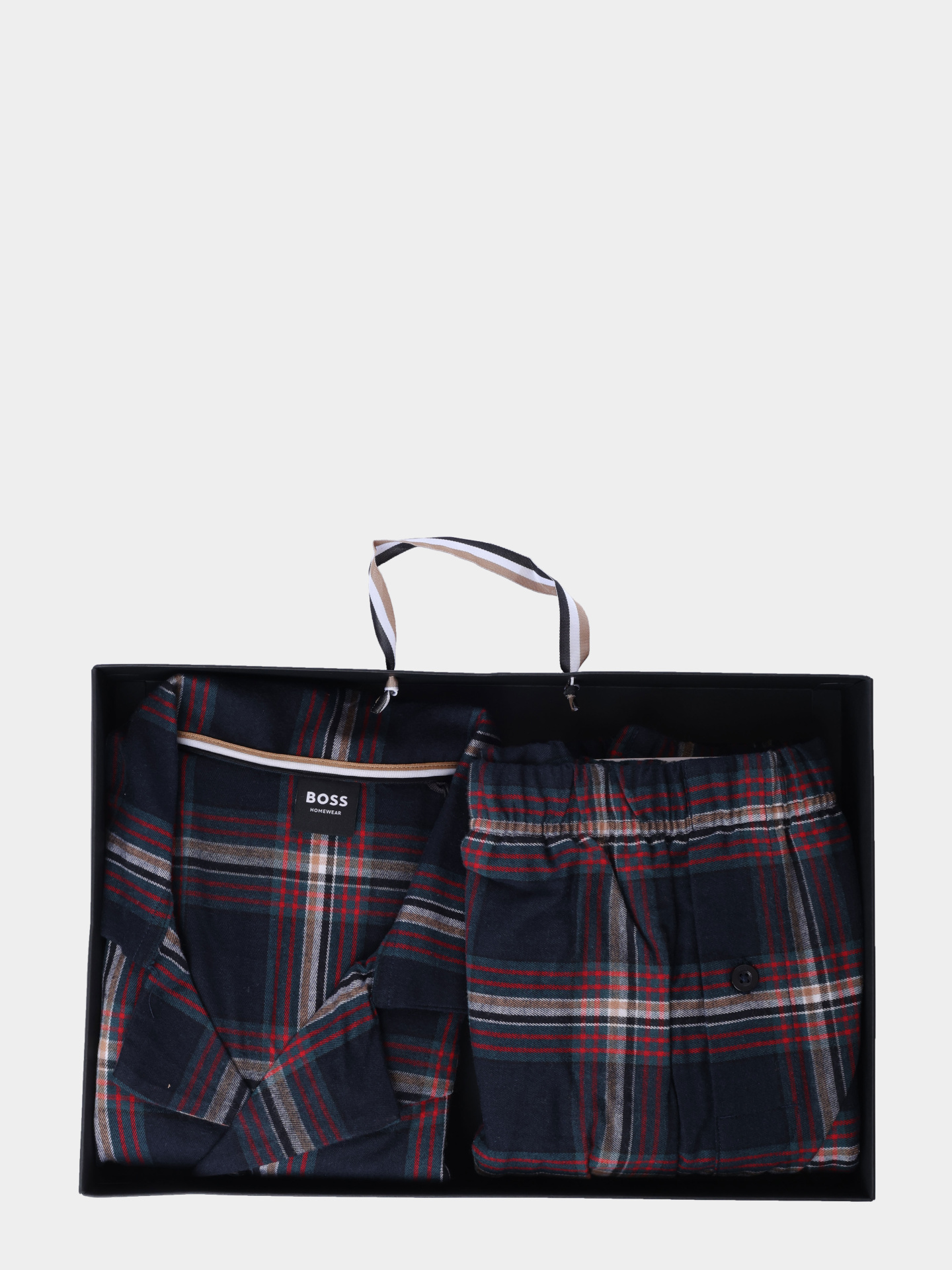 Пижама Boss 50550756 460 клетчатая мужская — купить в интернет-магазине Verdistore