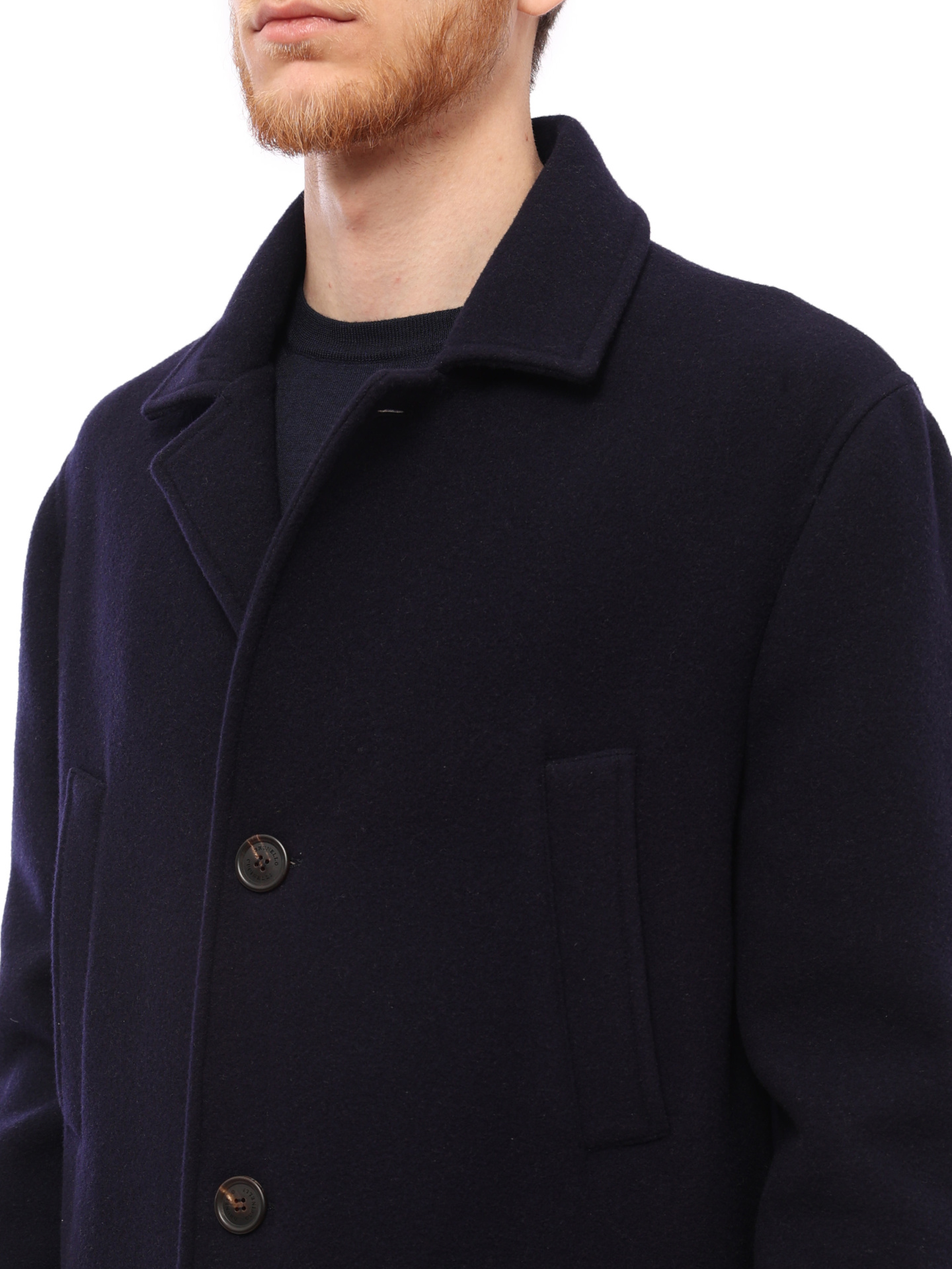 Пальто Brunello Cucinelli MN4679090 C085 шерстяное мужское — купить в интернет-магазине Verdistore