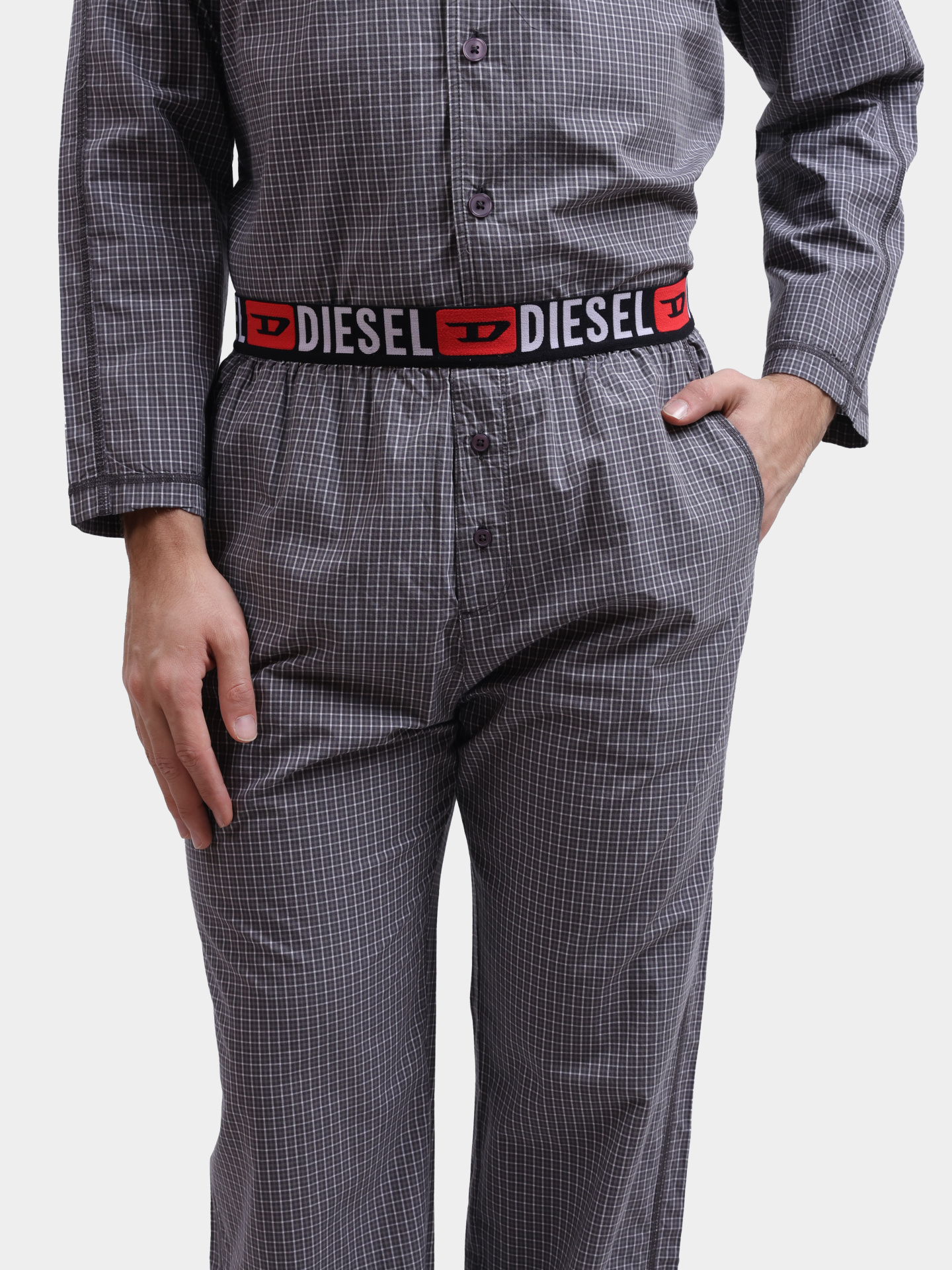 Пижама Diesel A193550CEBXE7282 клетчатая мужская — купить в интернет-магазине Verdistore