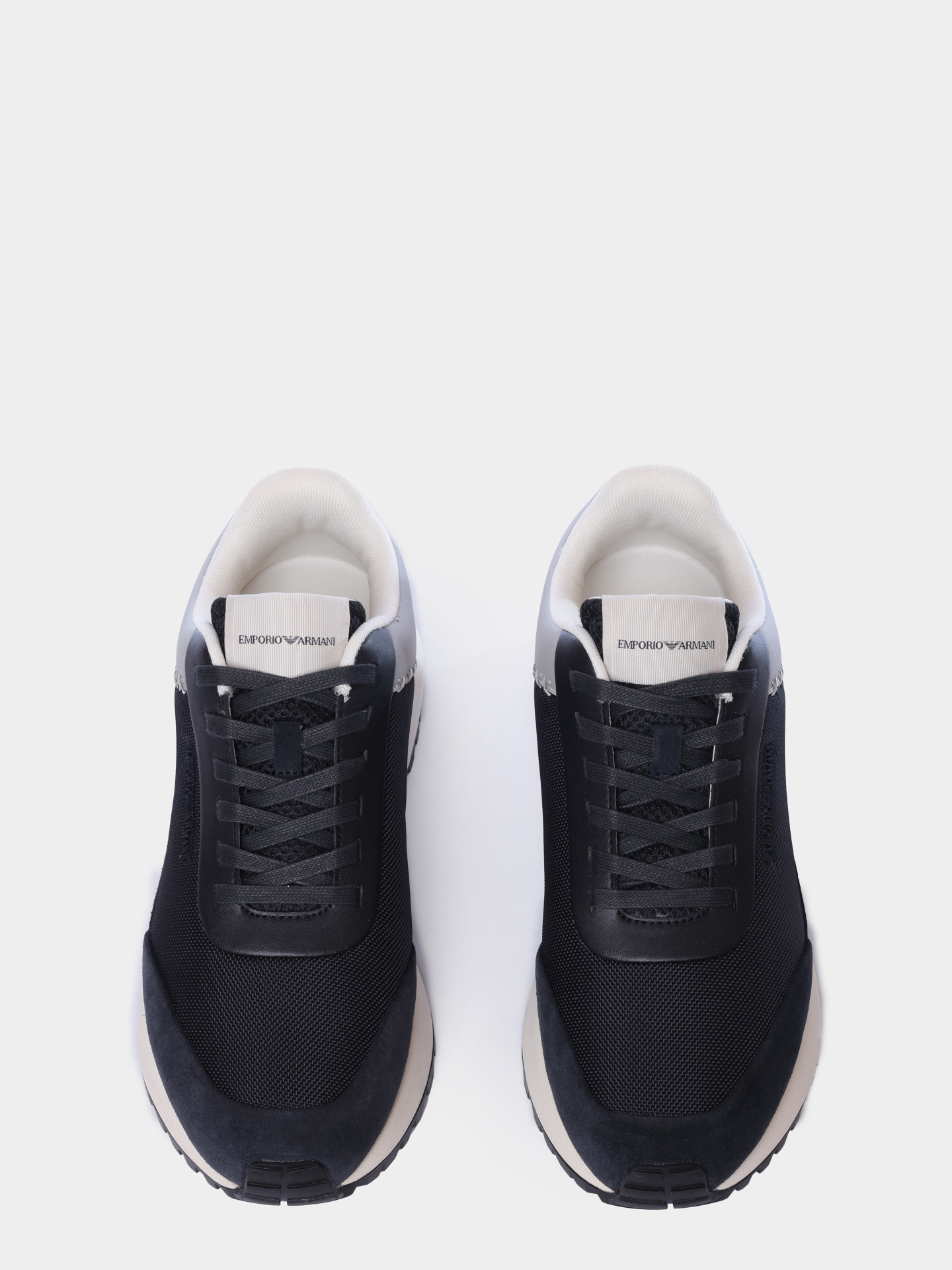 Кроссовки Emporio Armani EM004839 AF24321 MB617 черные мужские комбинированные  — купить в интернет-магазине Verdistore