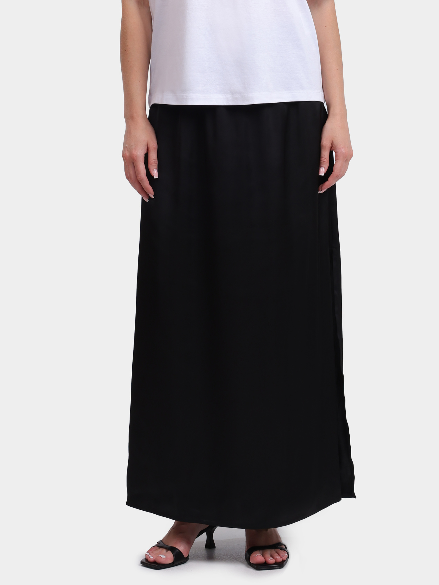 Юбка Herno GN000024D 12506 9300 атласная женская — купить в интернет-магазине Verdistore