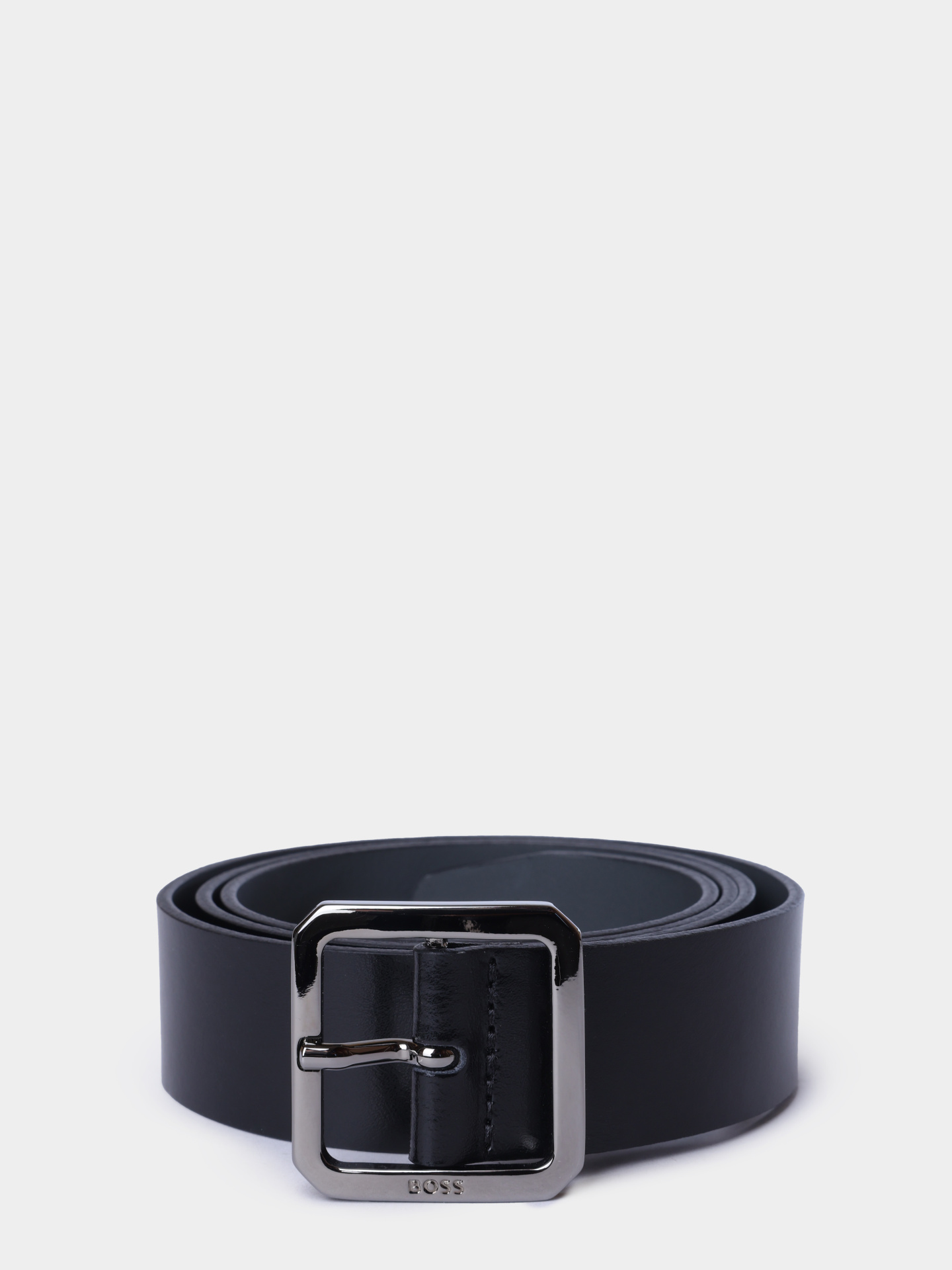 Ремень Boss 50537160 001 черный мужской из кожи — купить в интернет-магазине Verdistore