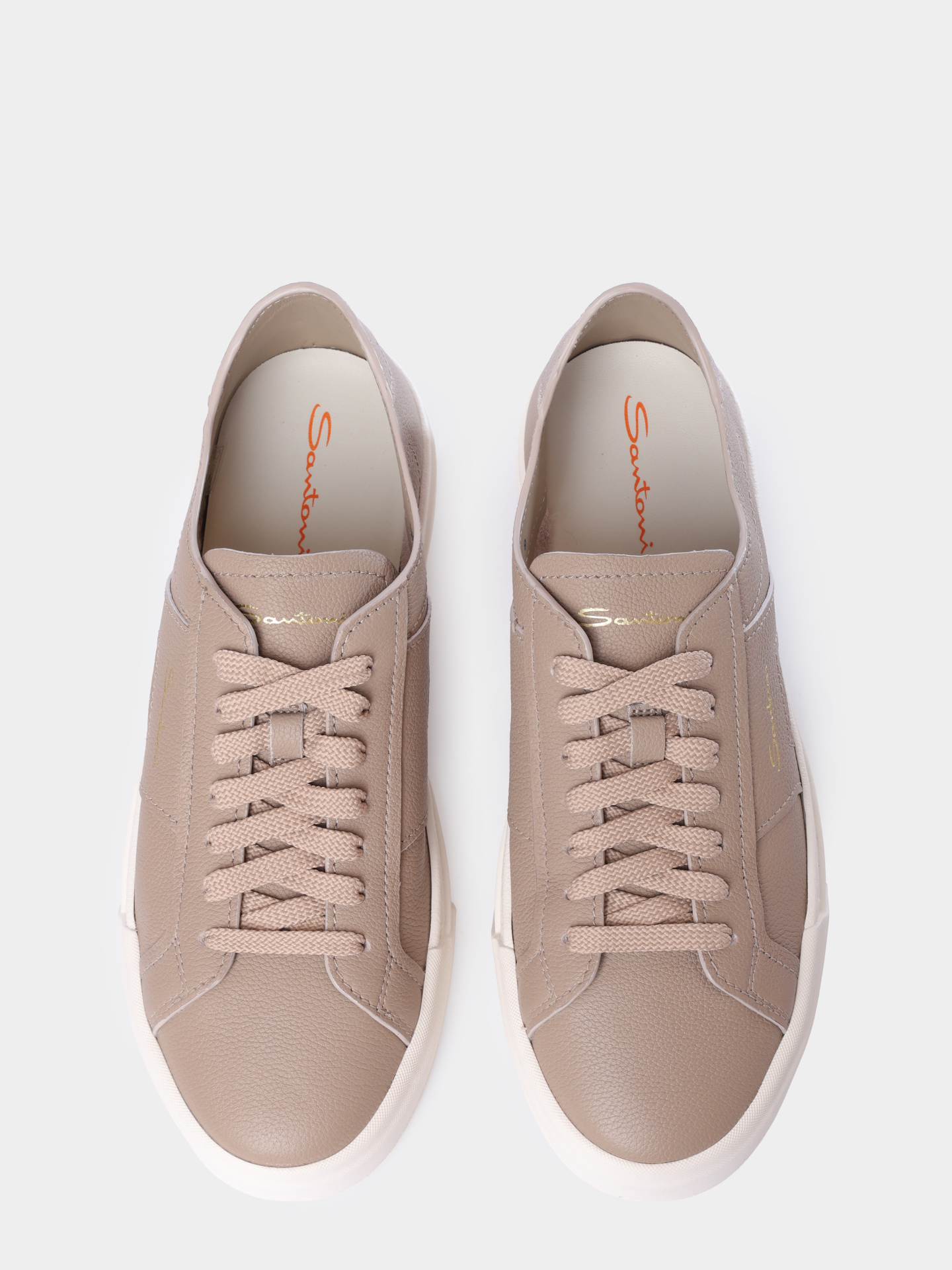 Кеды Santoni MBGG21967PNNTSIWE68 кожаные мужские — купить в интернет-магазине Verdistore