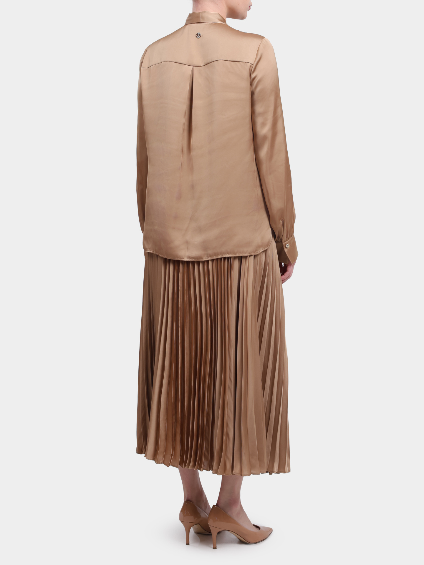 Блузка 58 254B58Bow 10019211 268 бежевая женская  — купить в интернет-магазине Verdistore