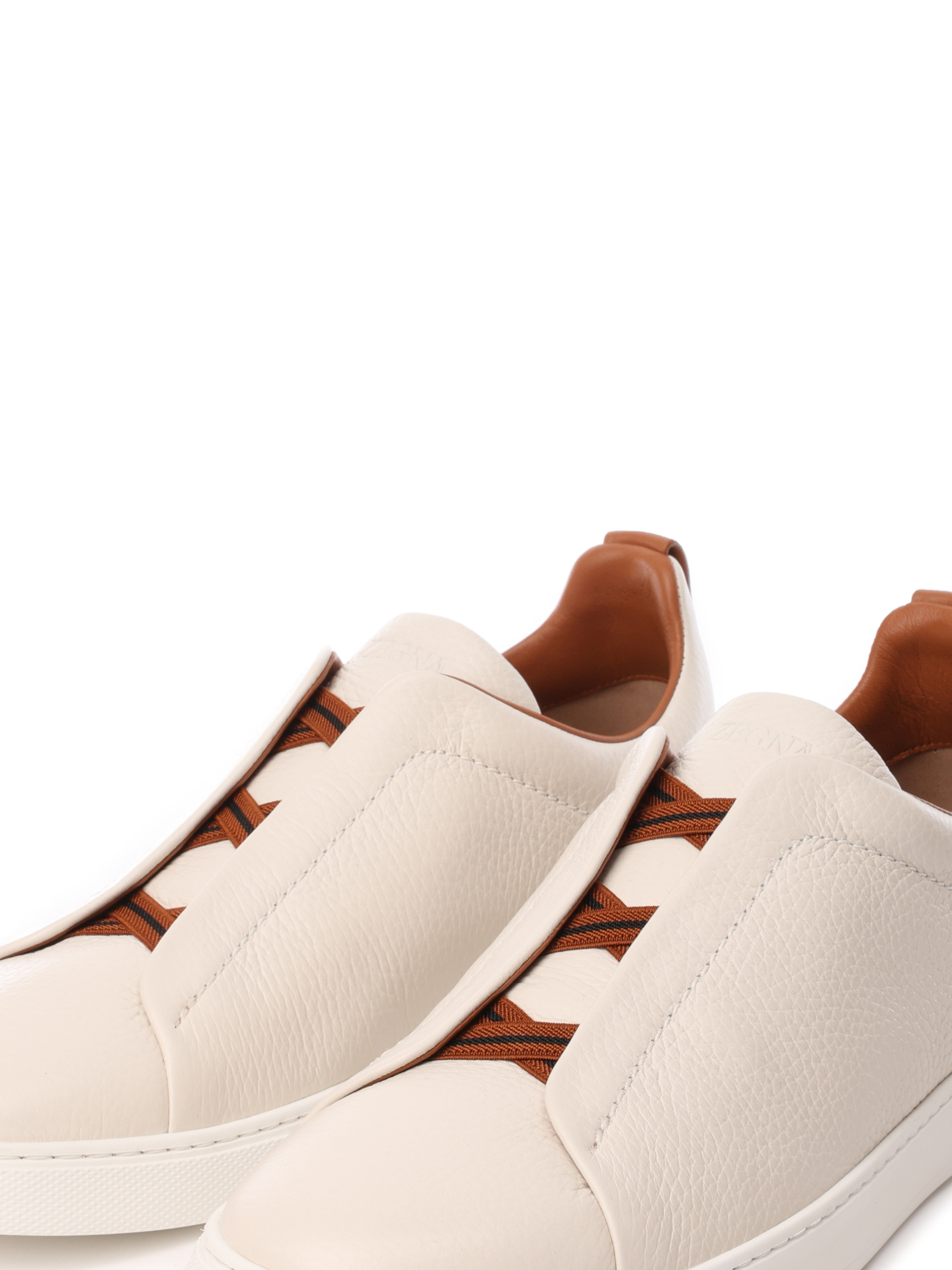 Кеды белые с рыжими вставками сзади — купить в интернет-магазине Verdistore